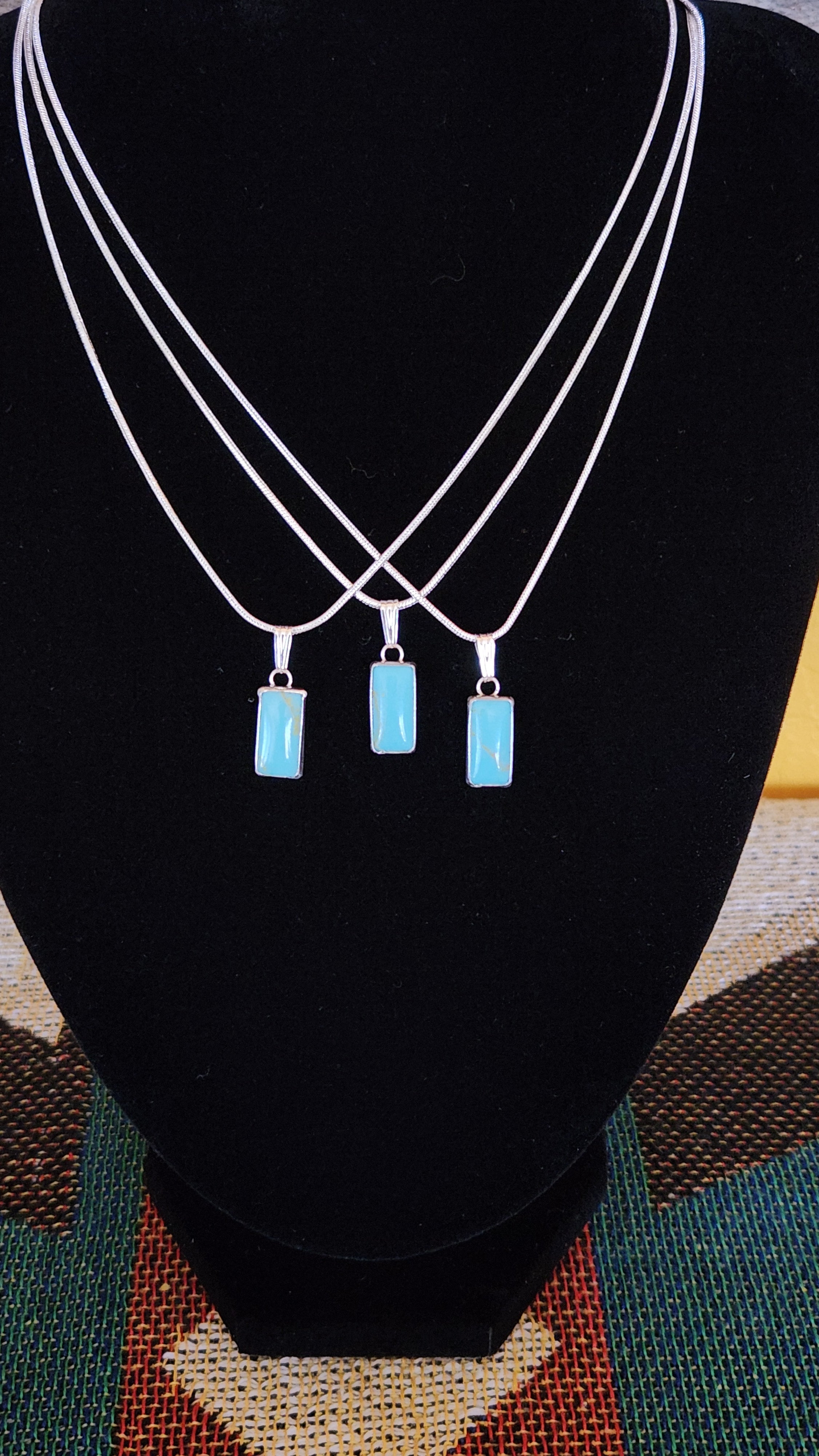 Kingman Turquoise Pendants
