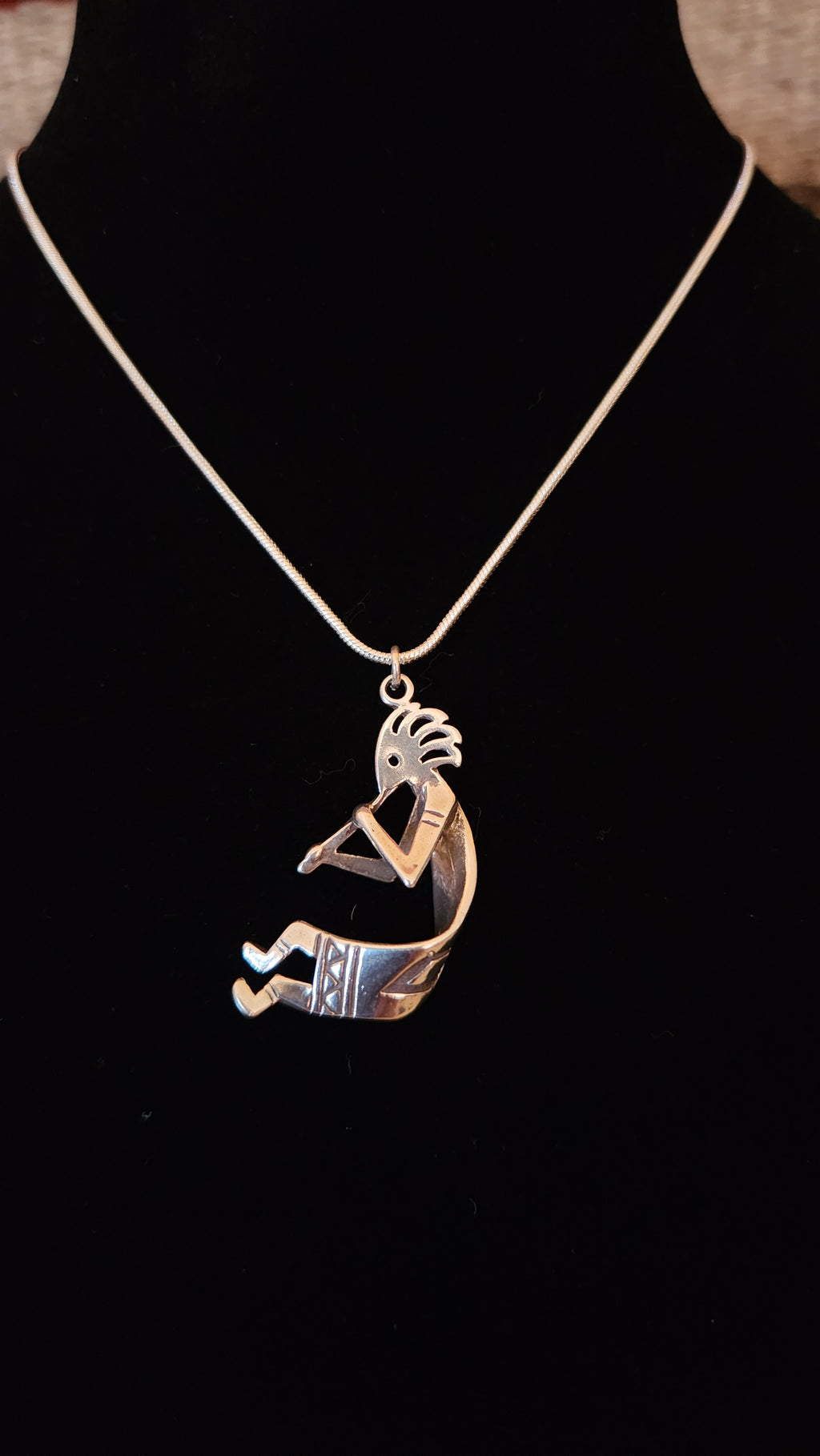 Native Kokopelli necklace