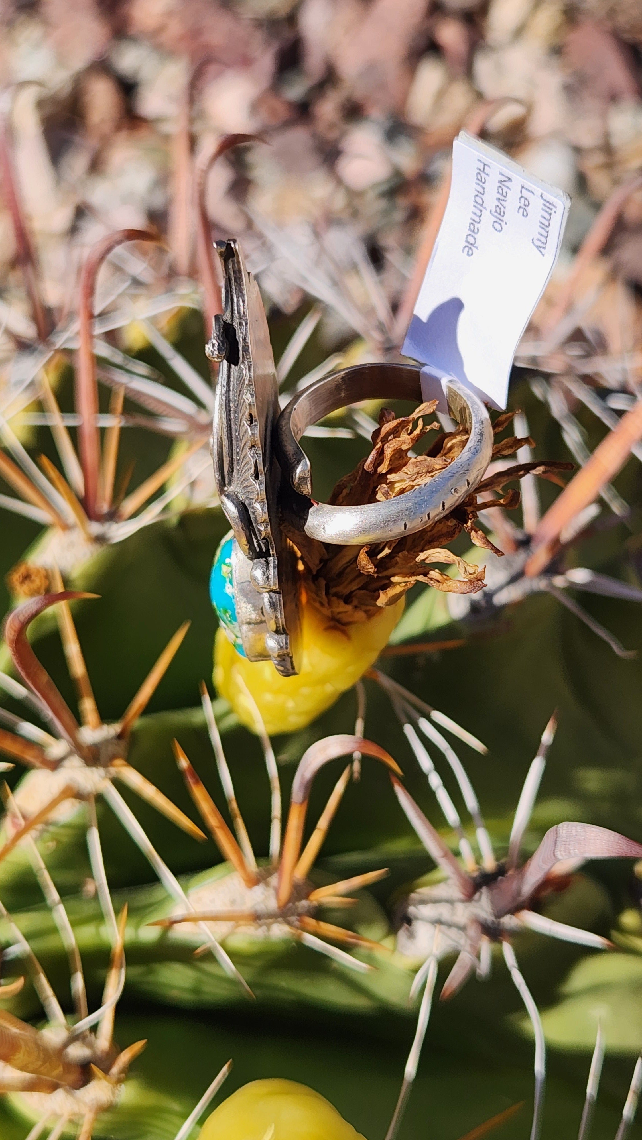 Adjustable Sonoran Gold Turquoise ring