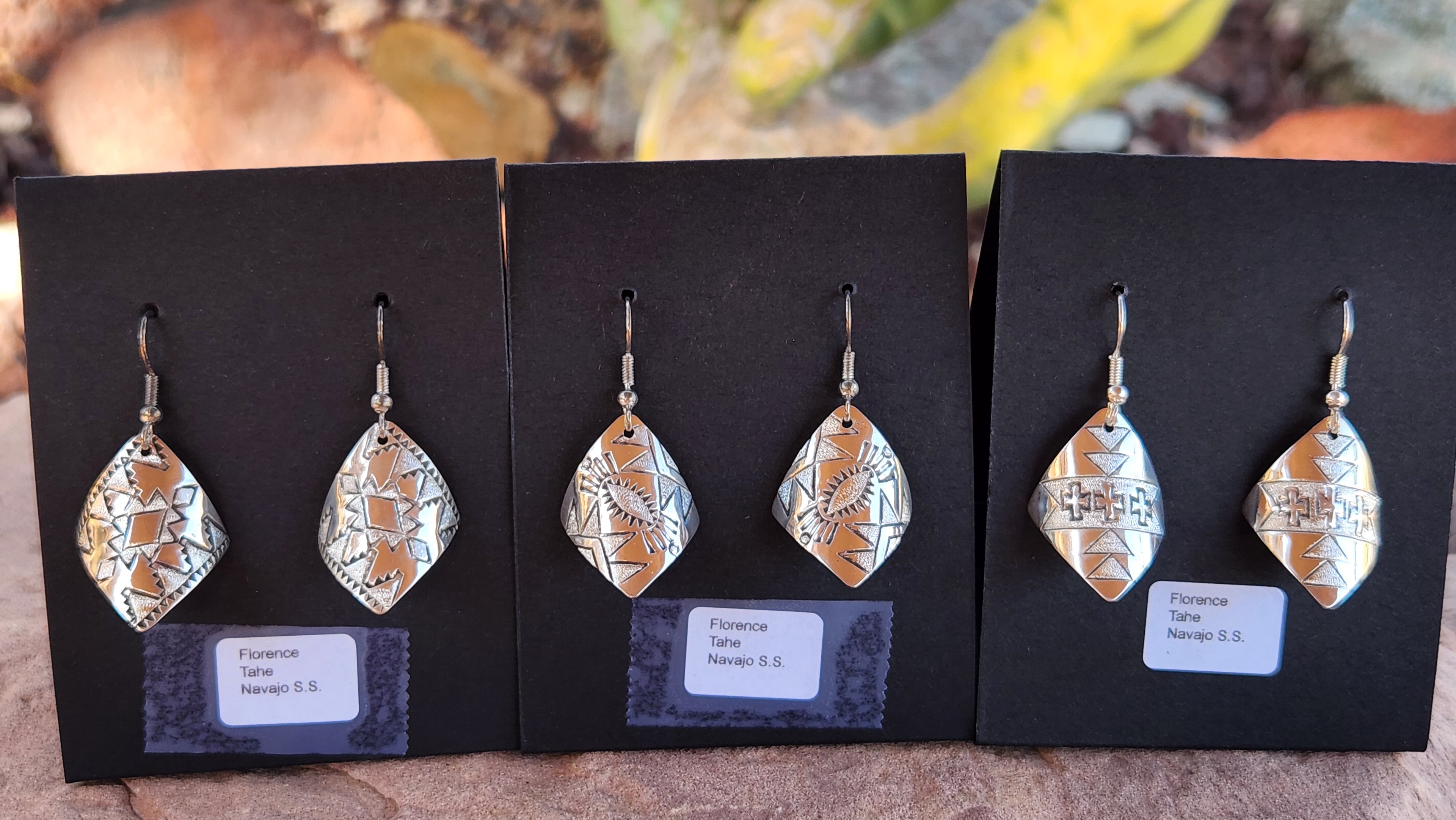 Navajo Handmade Florence Tahe Earrings