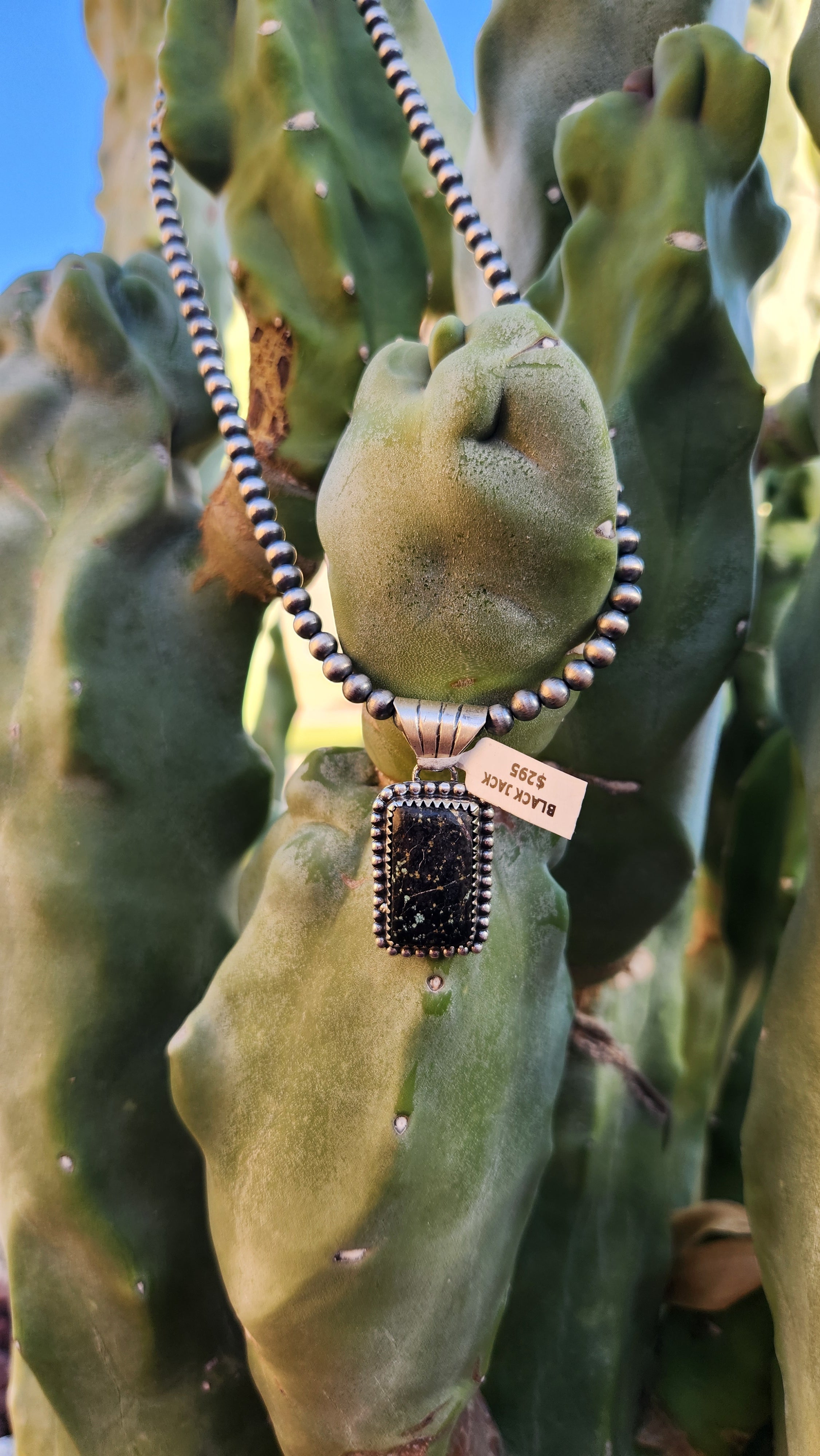 Black Jack Turquoise Necklace