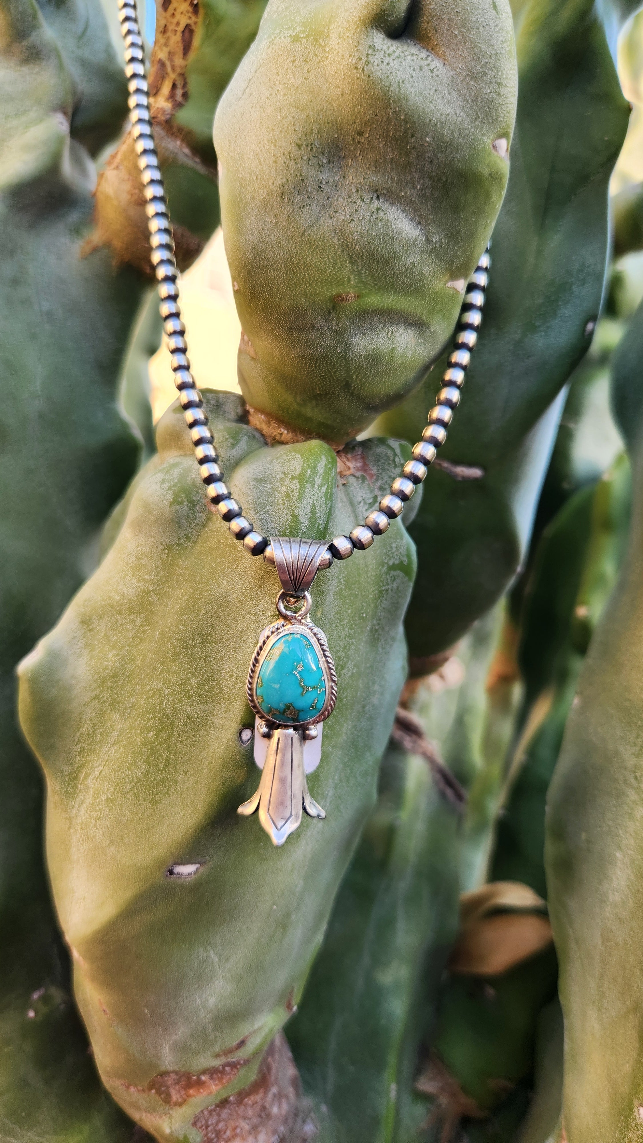 Navajo Handmade Sonoran Gold Necklace by Adrienne Gordon
