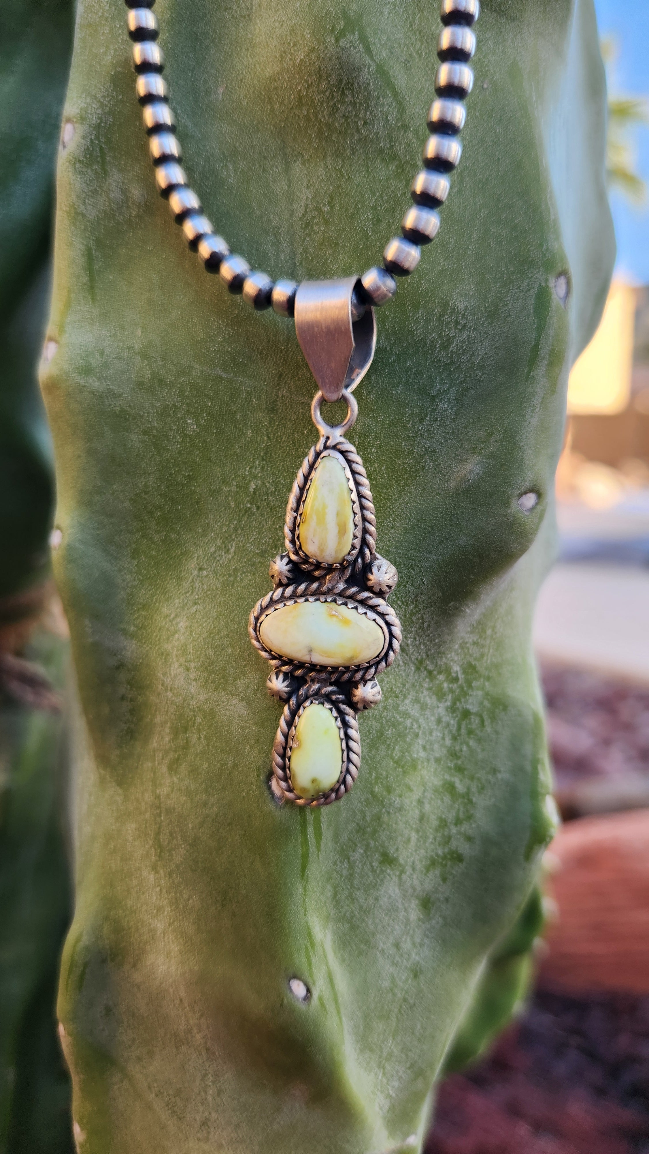 Navajo Palomino with pearls