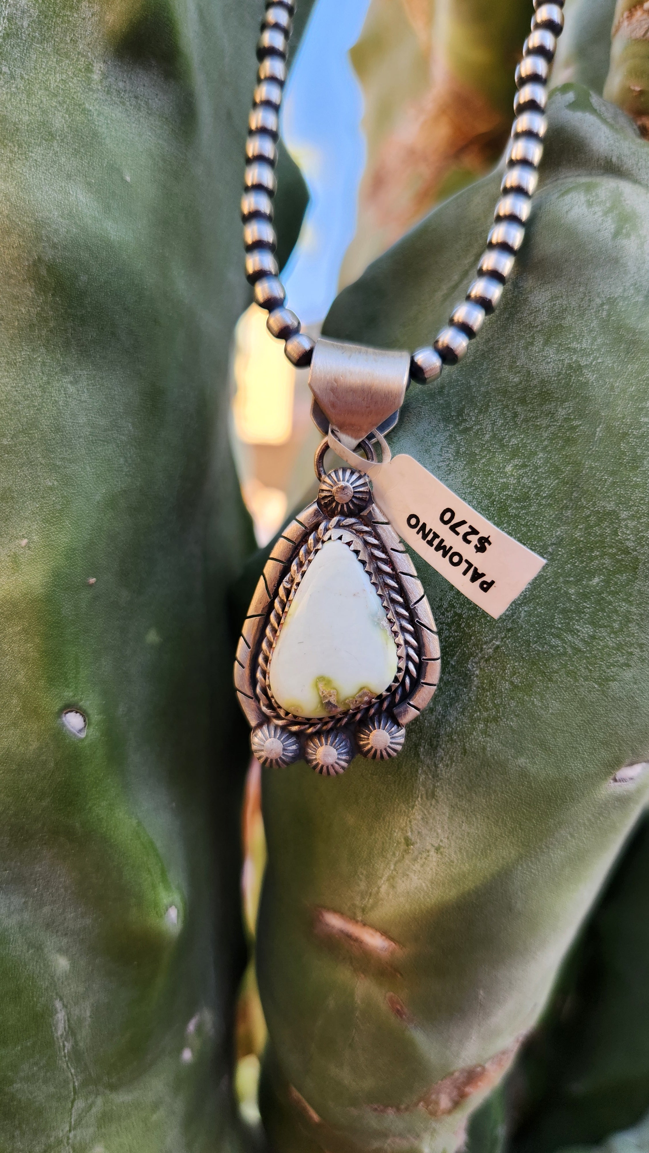 Handmade Palomino Turquoise Necklace