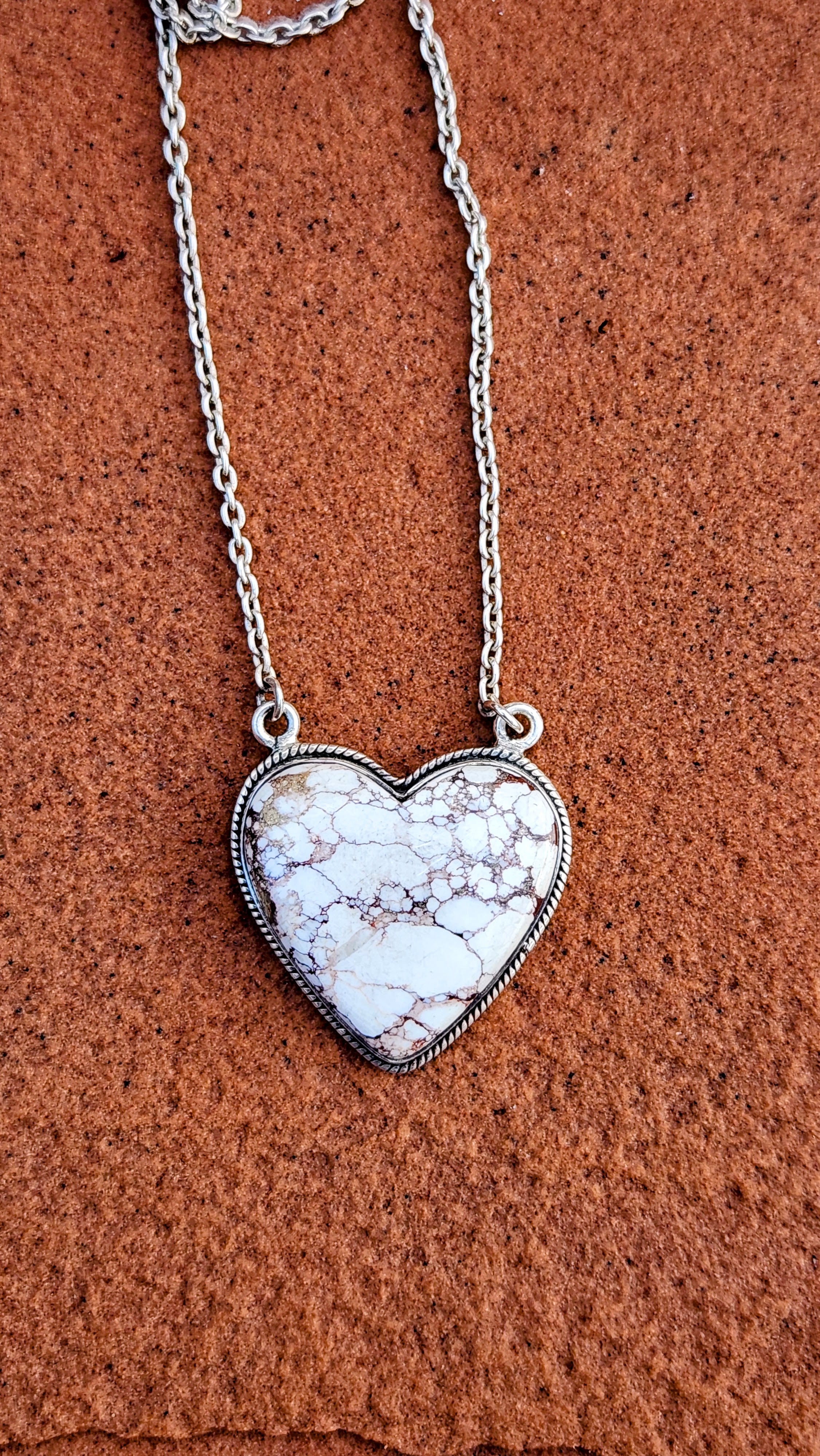 Wild horse Heart Pendant with necklace