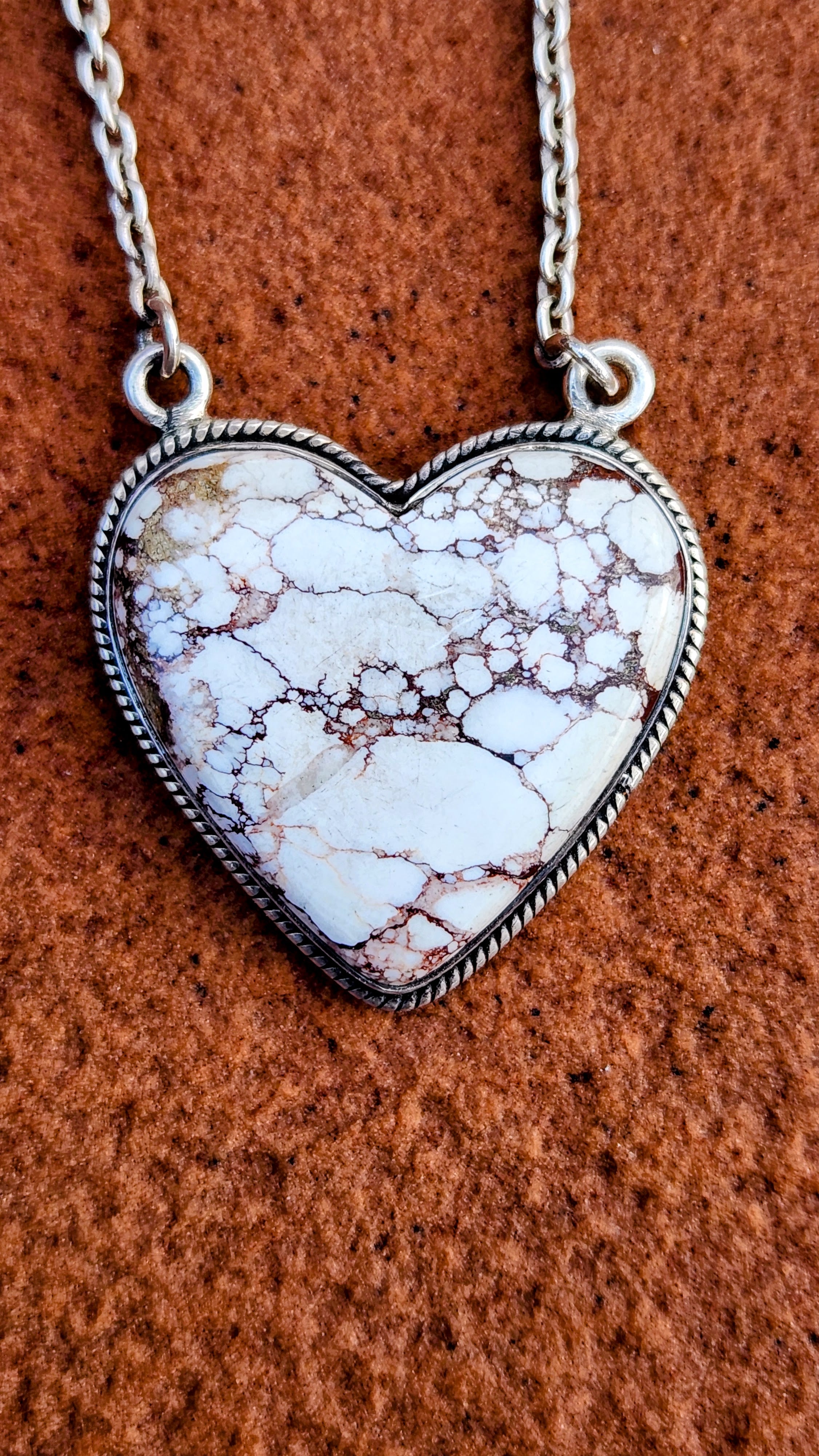 Wild horse Heart Pendant with necklace