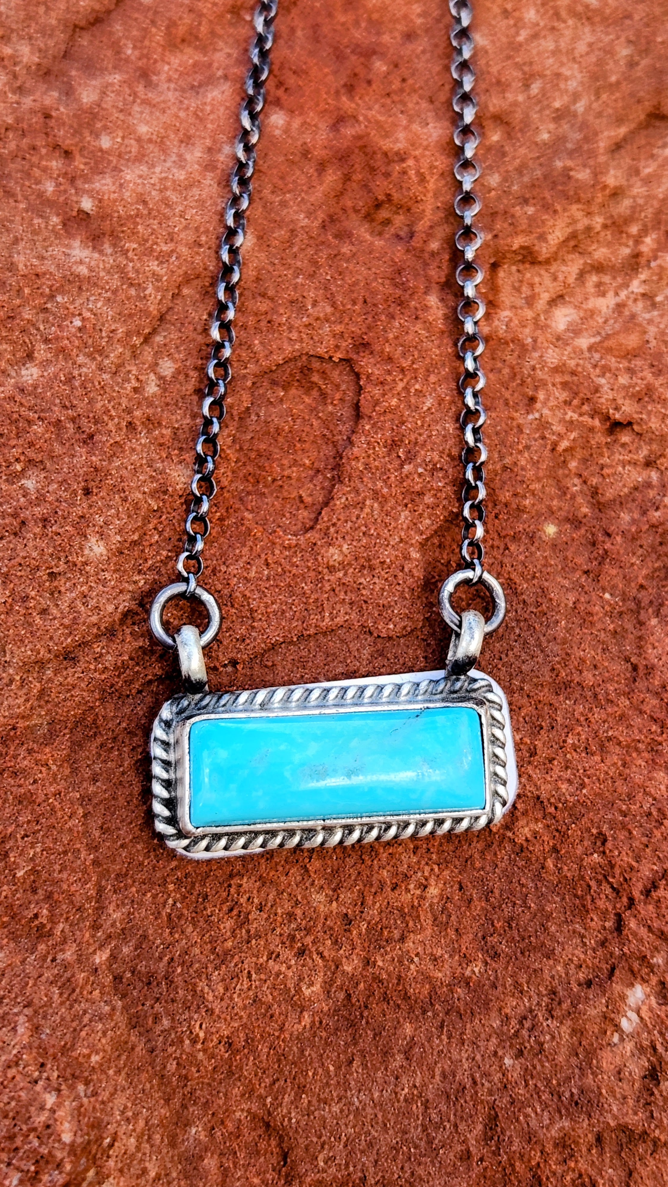 Johnny Dixon KIngman Turquoise necklace