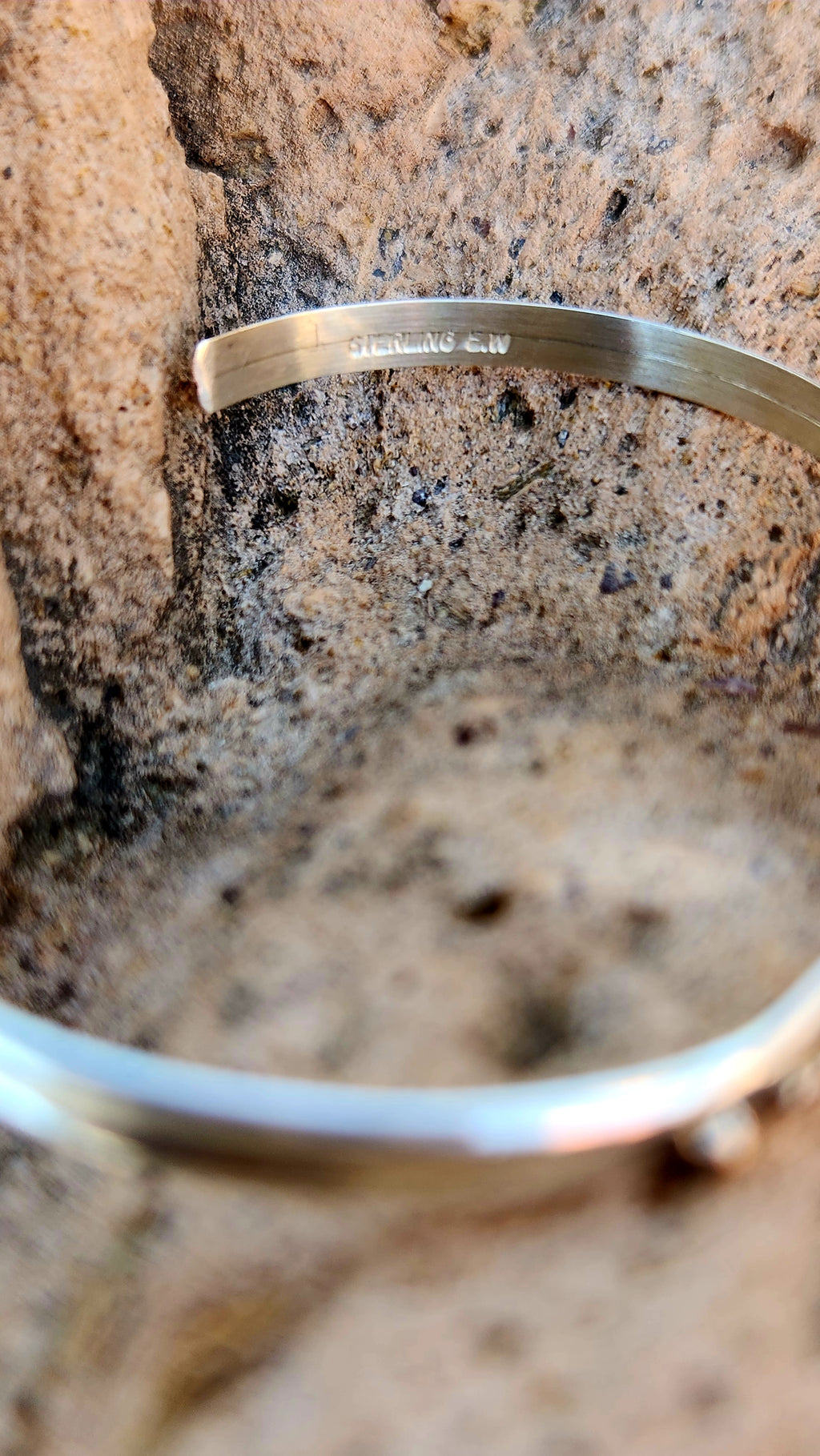 Esther White Pink Conch cuff