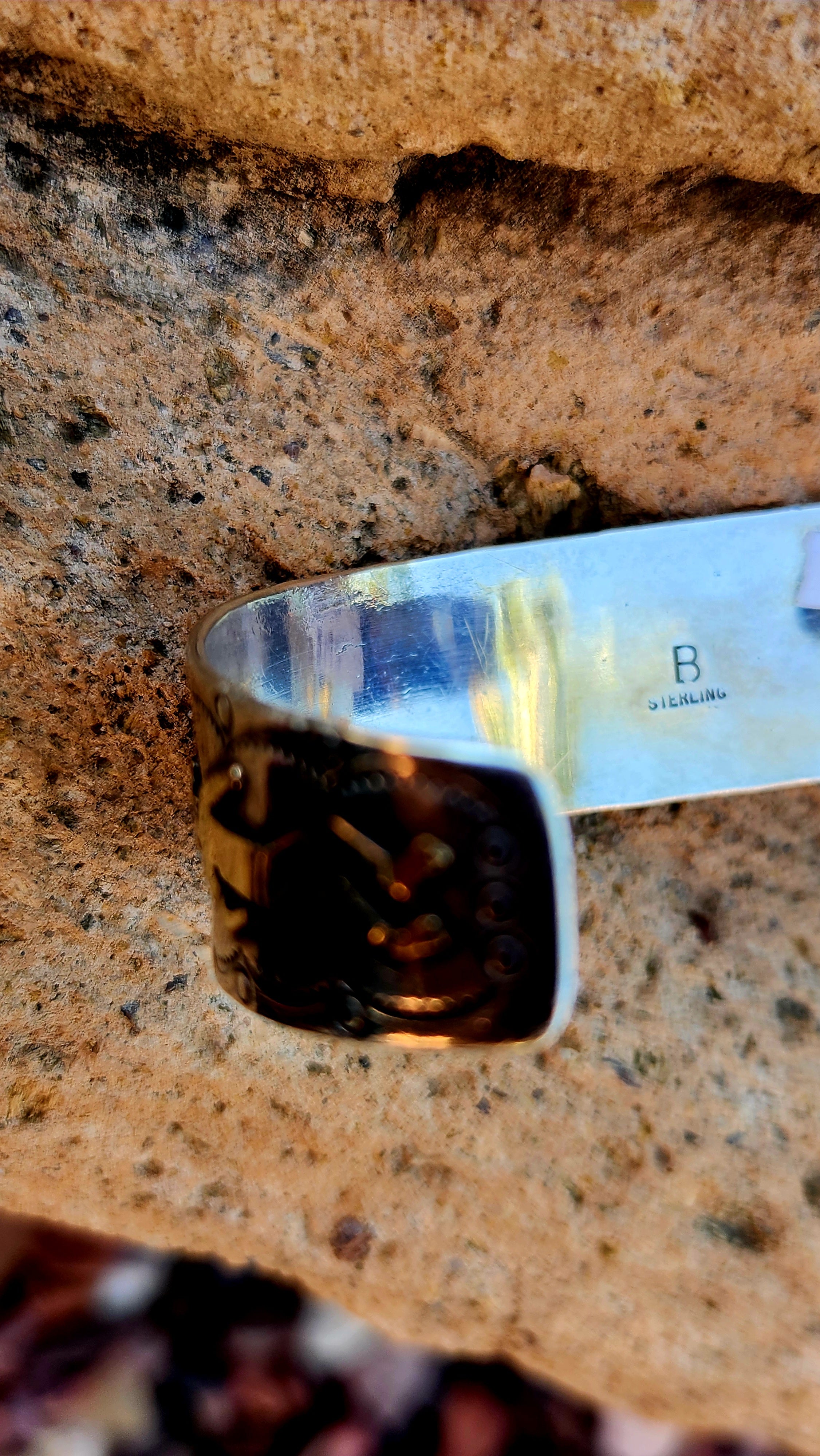 Vintage Kingman Turquoise Kachina cuff