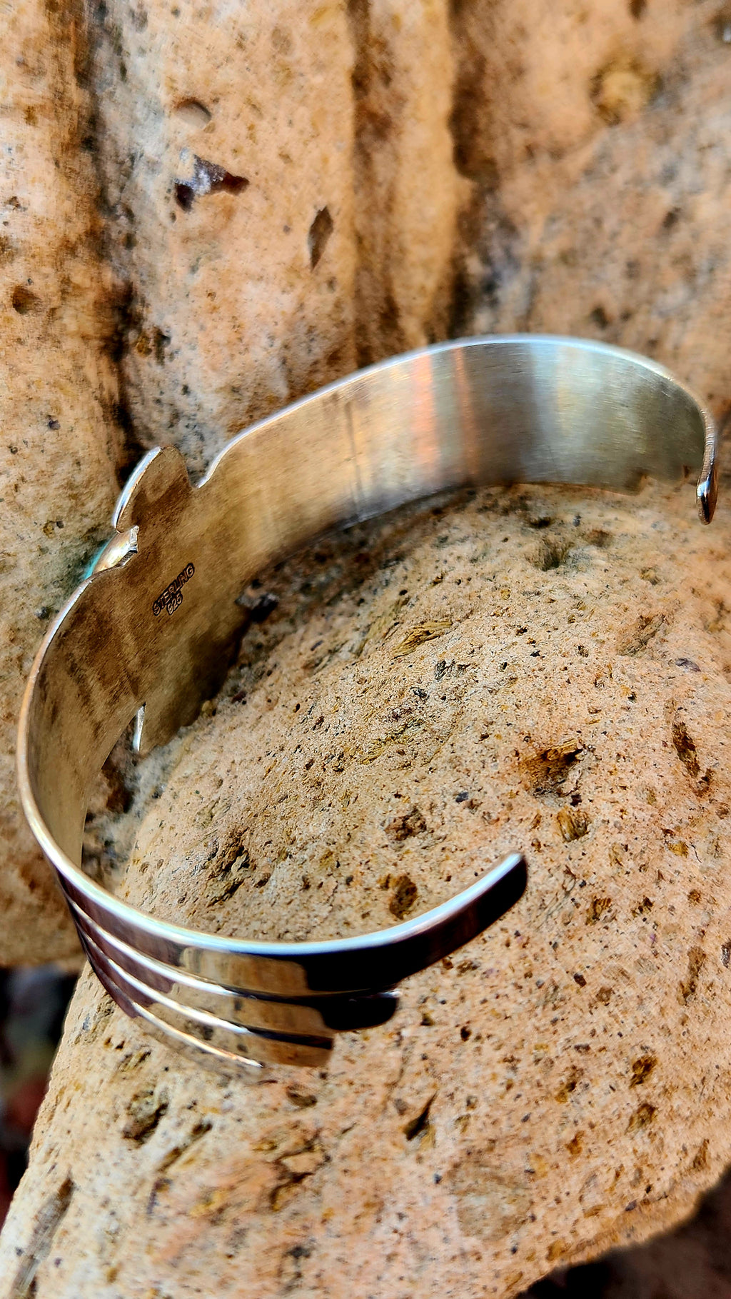 Sterling Silver Thunderbird with Kingman Turquoise