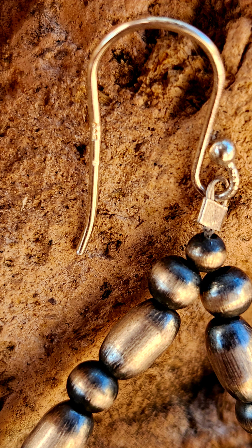 Beautiful Navajo Pearl Sonoran Mountain Turquoise dangle earrings