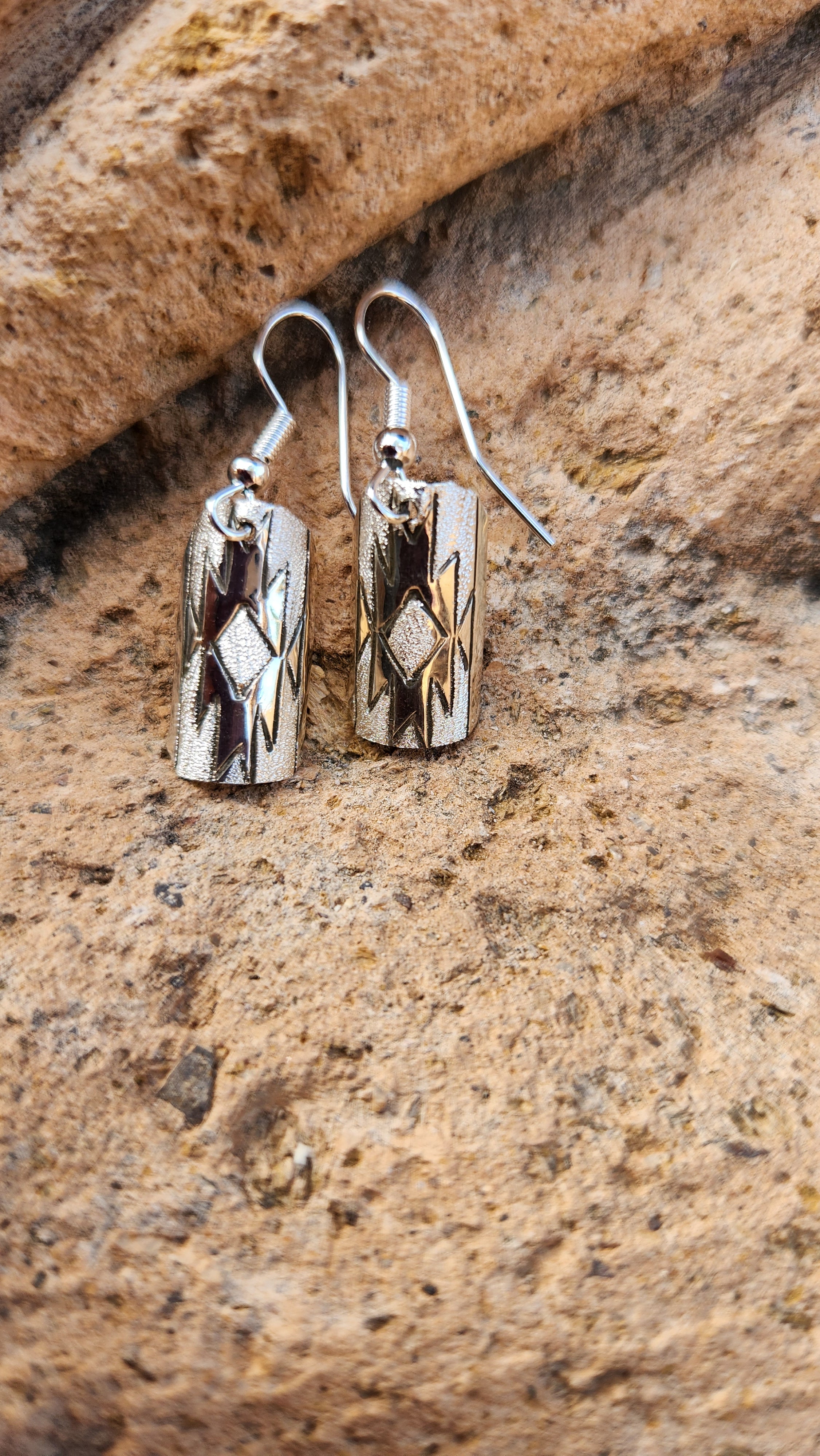Florence Tahe Navajo Handmade Dangle Earrings