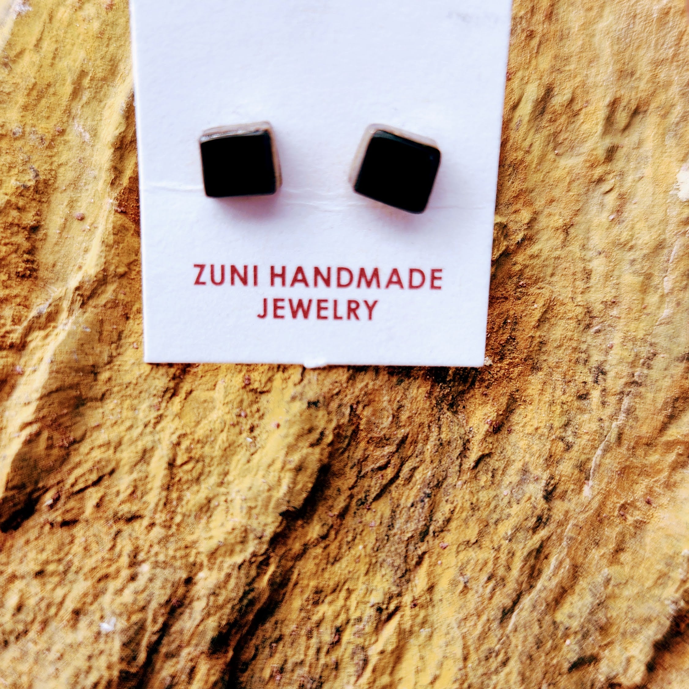 Angie Rosetta Zuni Black Onix Earrings