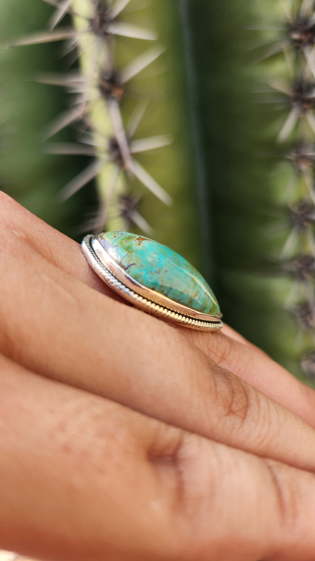 Beautiful Arizon Turquoise Ring Sz.8