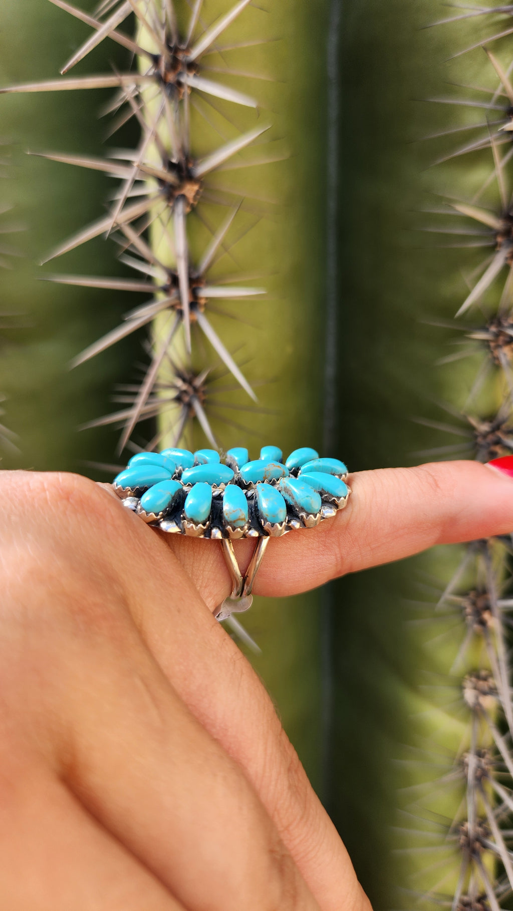 Juliana William Navajo Cluster Ring Sz. 8