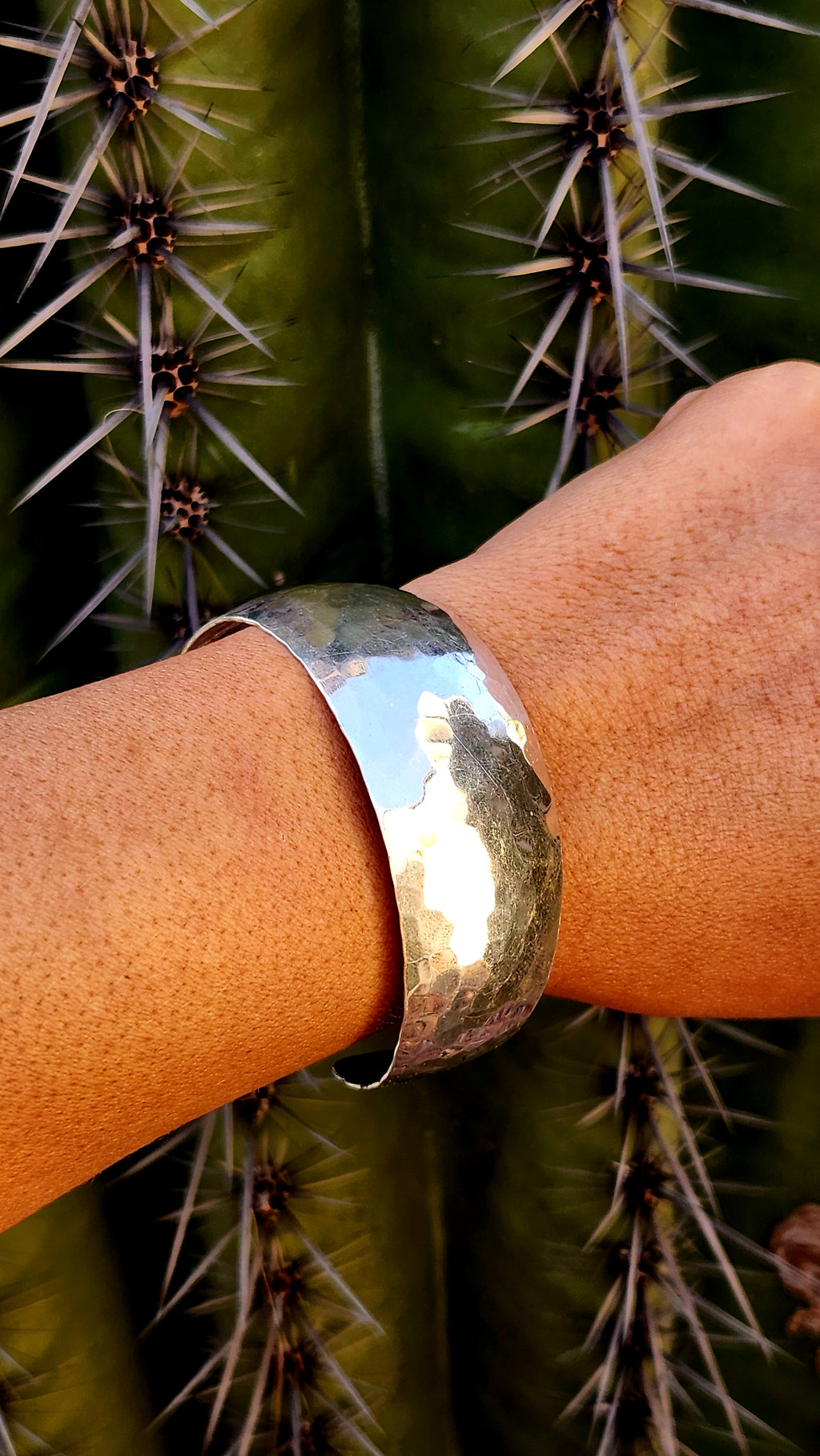 Sterling Silver Hammered Cuff
