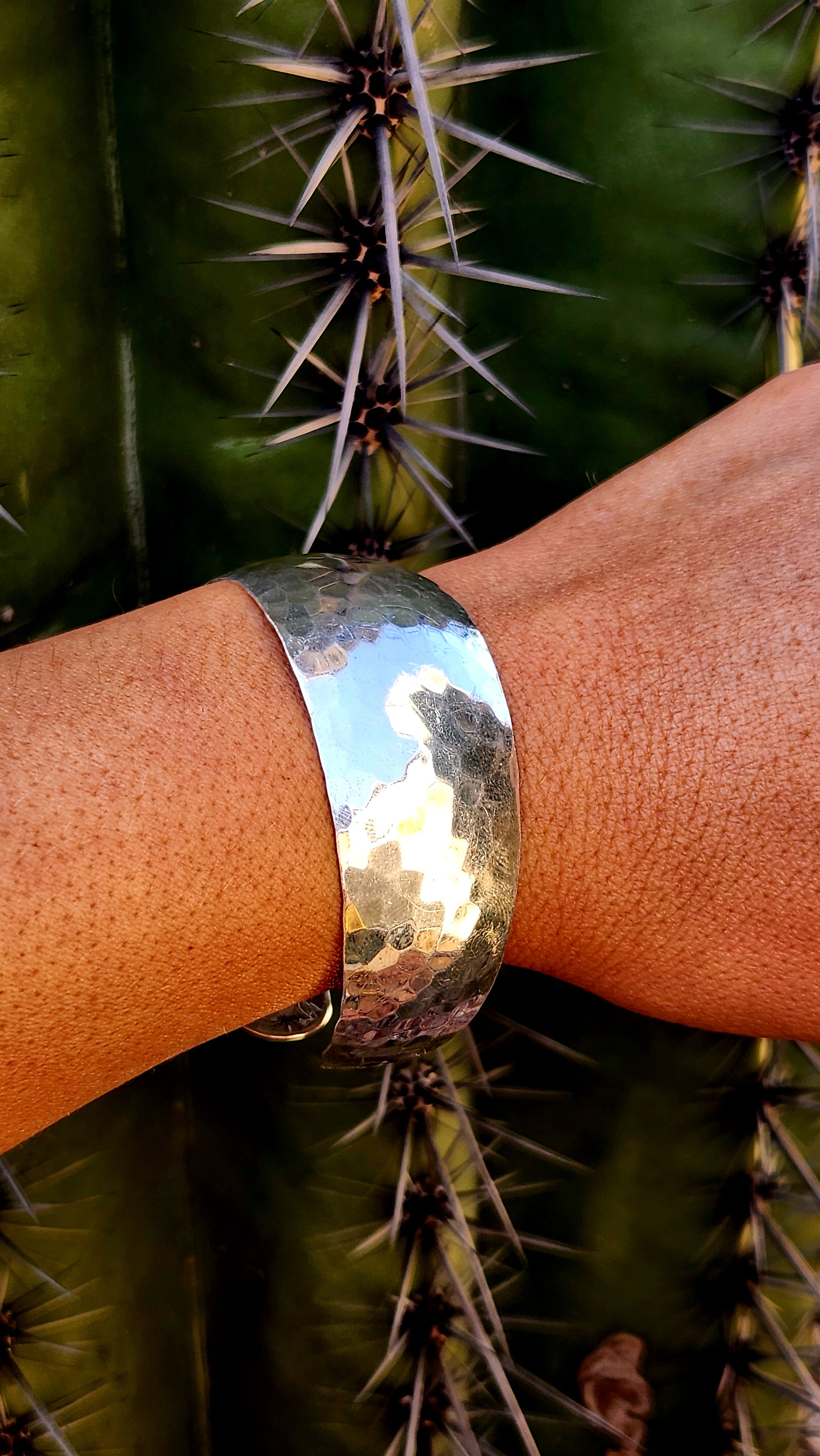 Sterling Silver Hammered Cuff