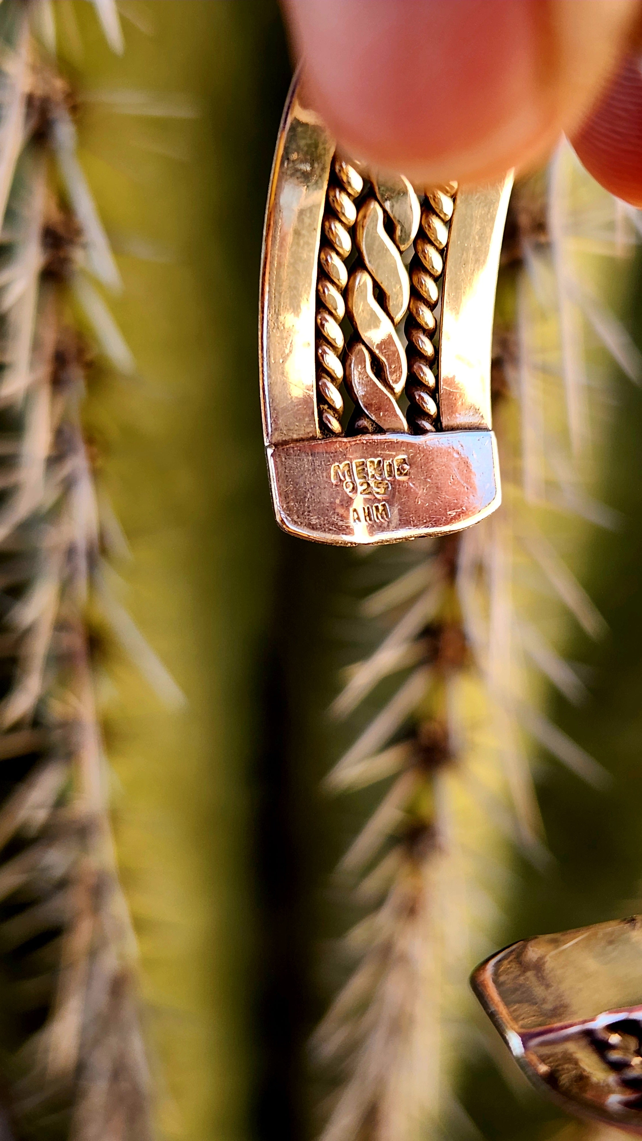 Beautiful Handmade Mexico Sterling Silver Cuff