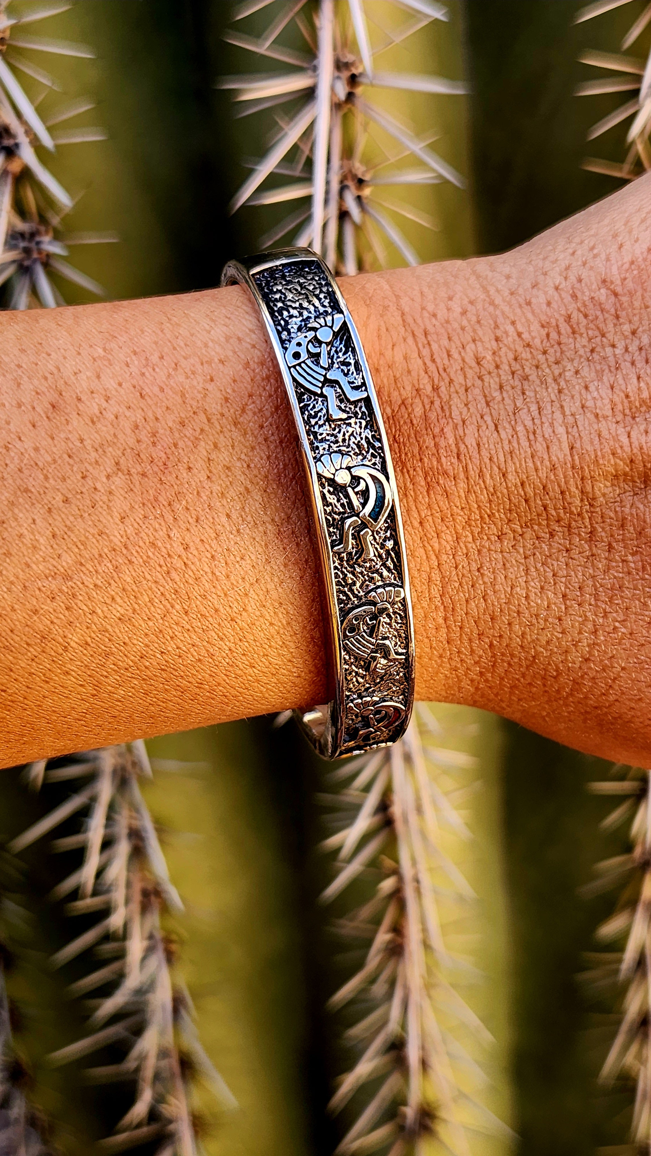Genuine Handmade Kokopelli Cuff