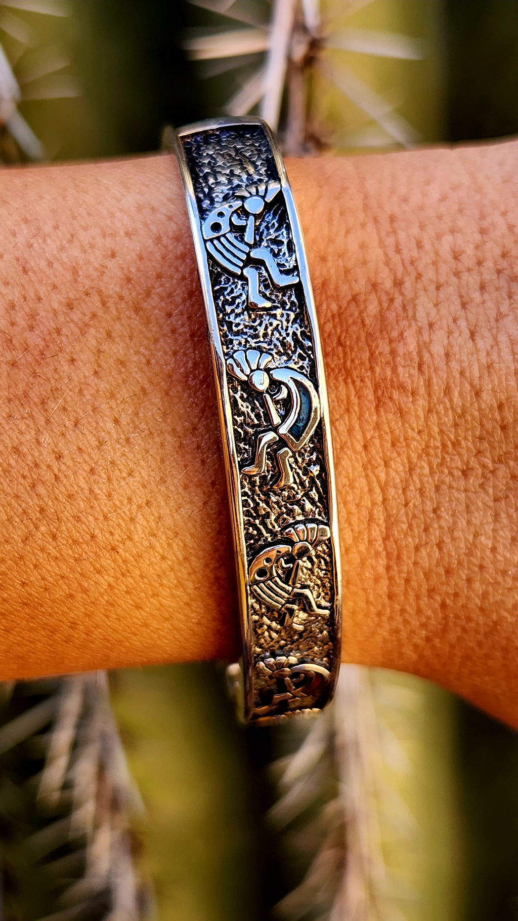 Genuine Handmade Kokopelli Cuff