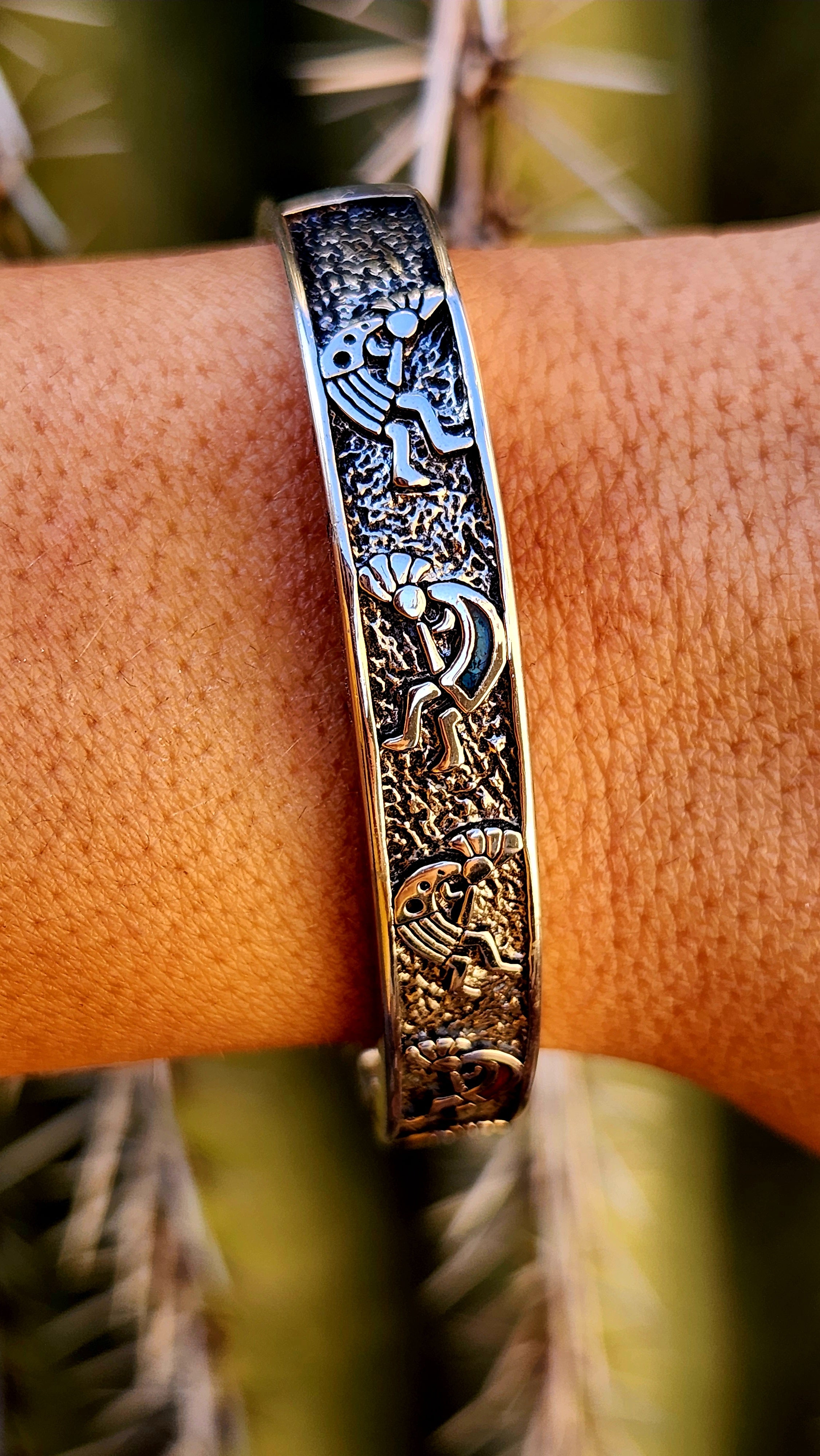Genuine Handmade Kokopelli Cuff