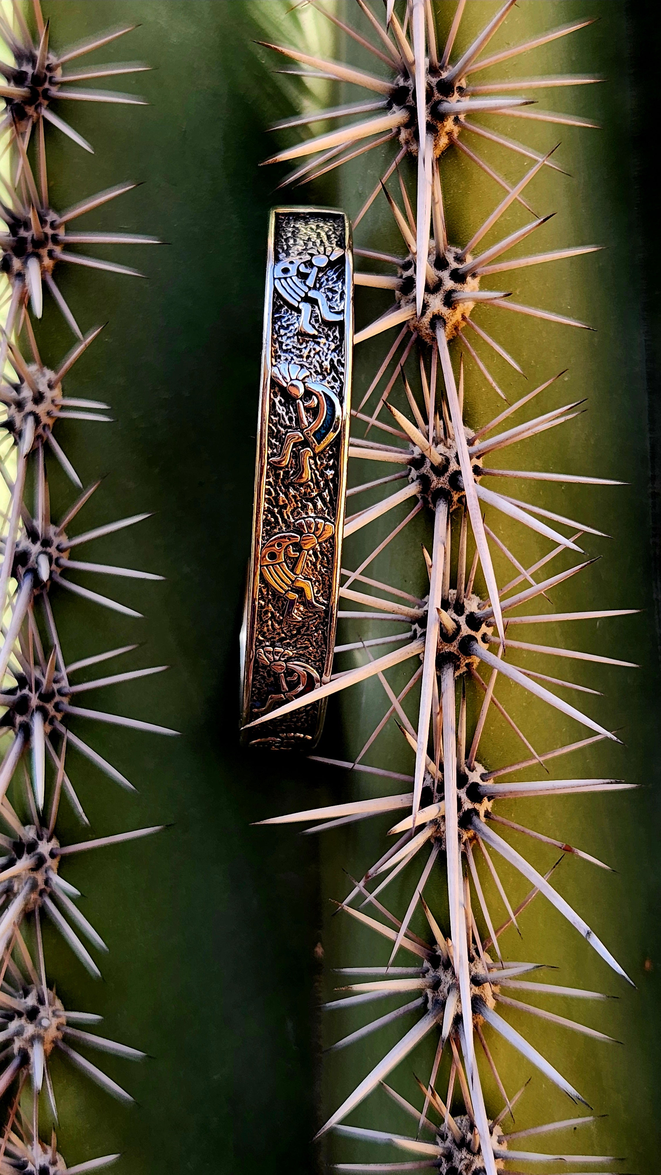 Genuine Handmade Kokopelli Cuff