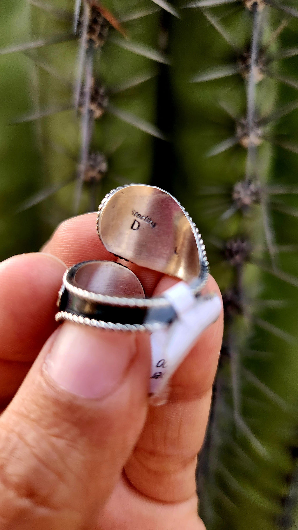 Navajo Handmade Sterling Silver Adjustable Ring