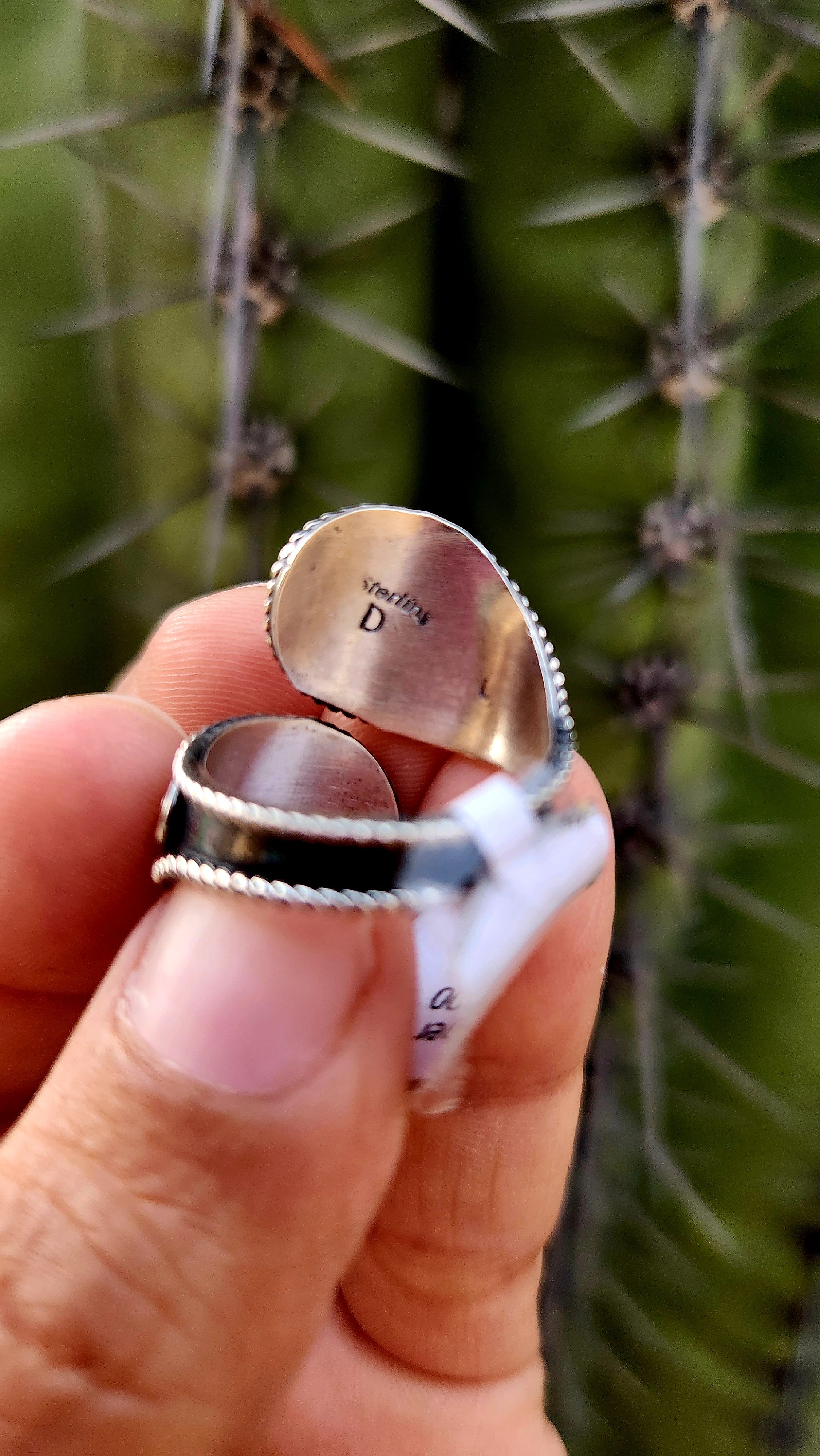 Navajo Handmade Sterling Silver Adjustable Ring