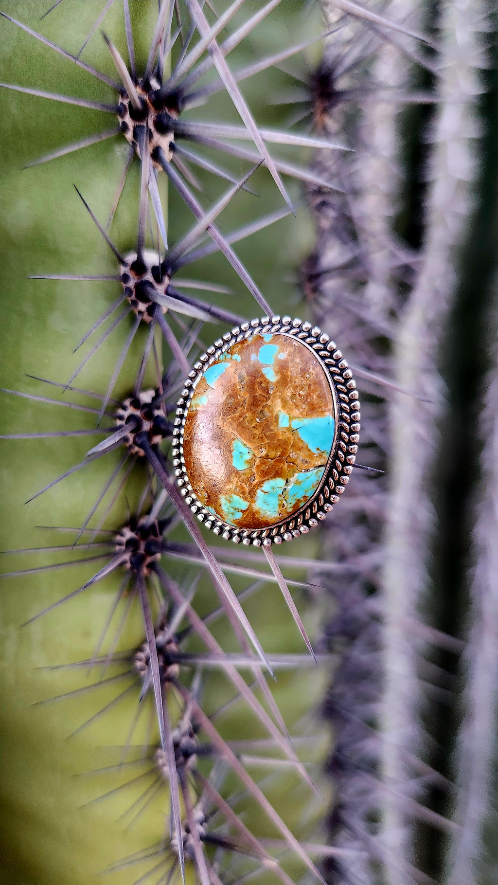 Mine # 8 Turquoise Adjustable Ring