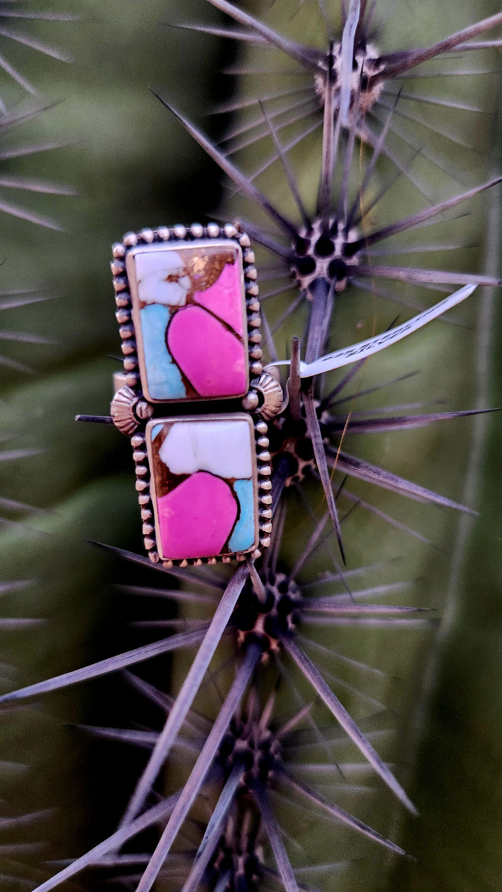 Beautiful Cotton Candy Turquoise Ring Sz. Adjustable