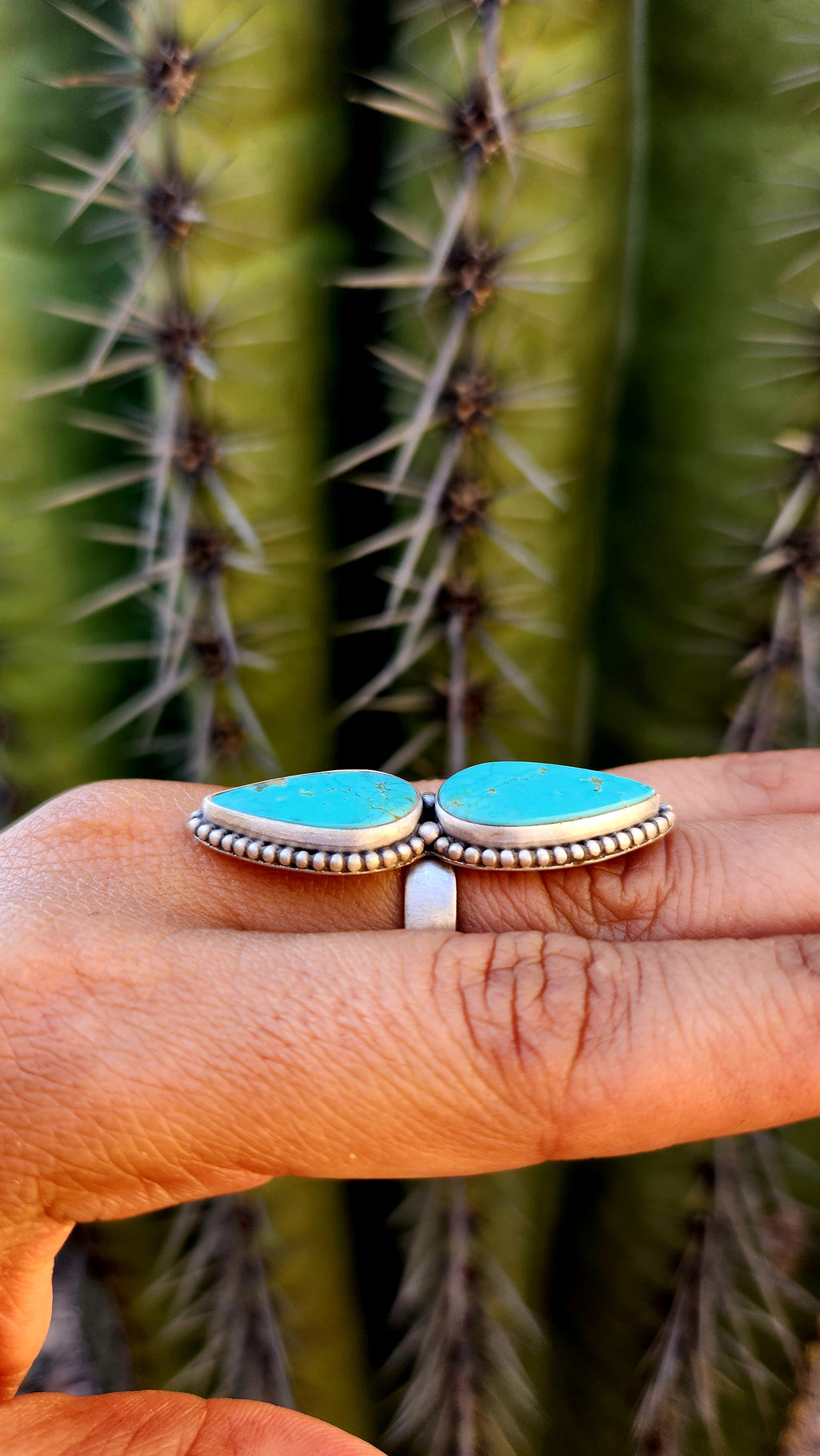 Royston Turquoise Adjustable Ring