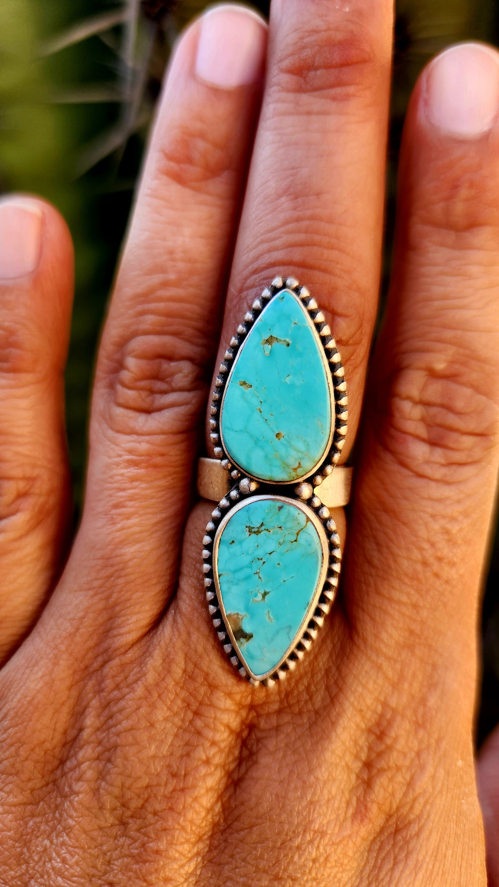Royston Turquoise Adjustable Ring