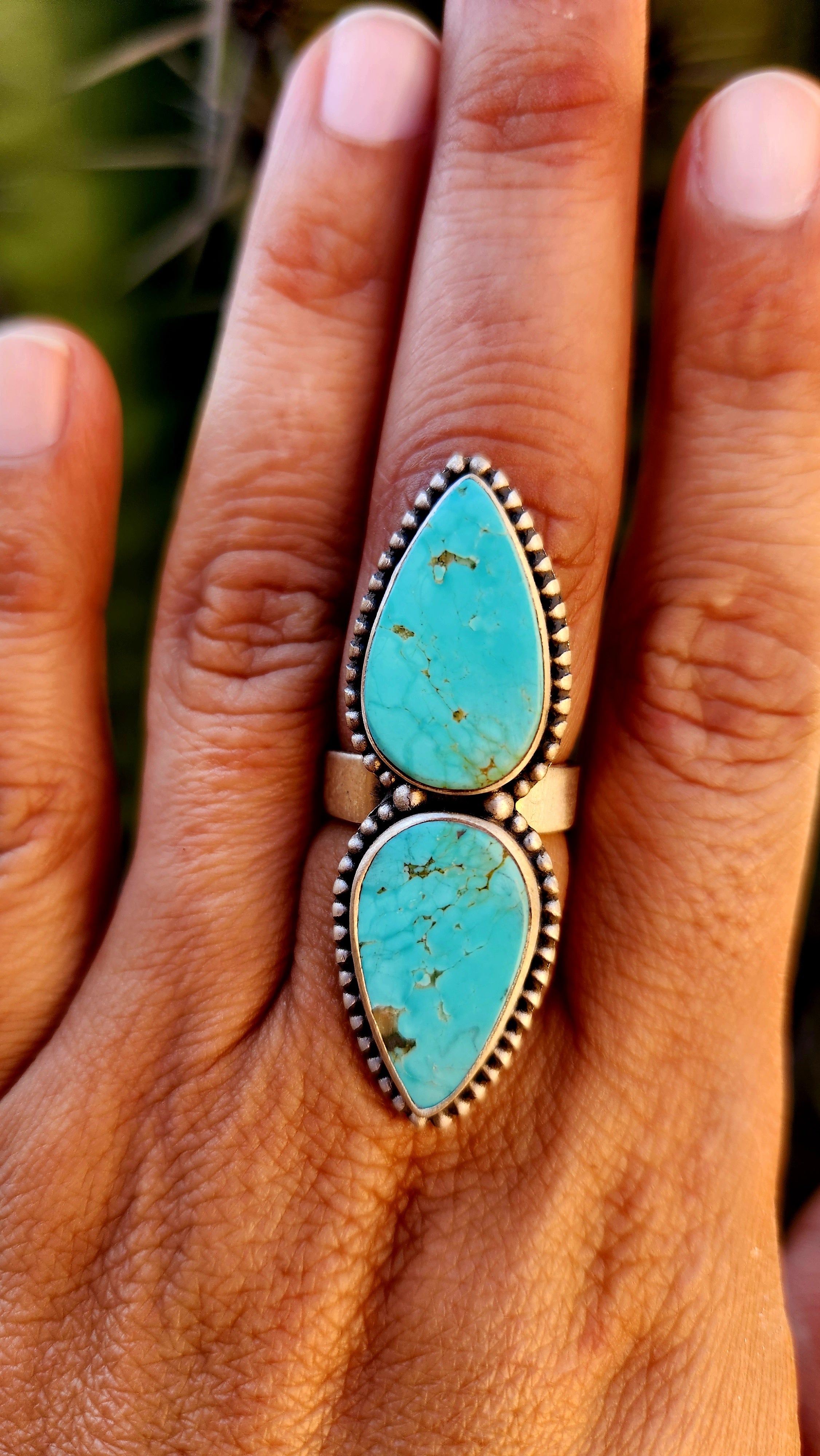 Royston Turquoise Adjustable Ring