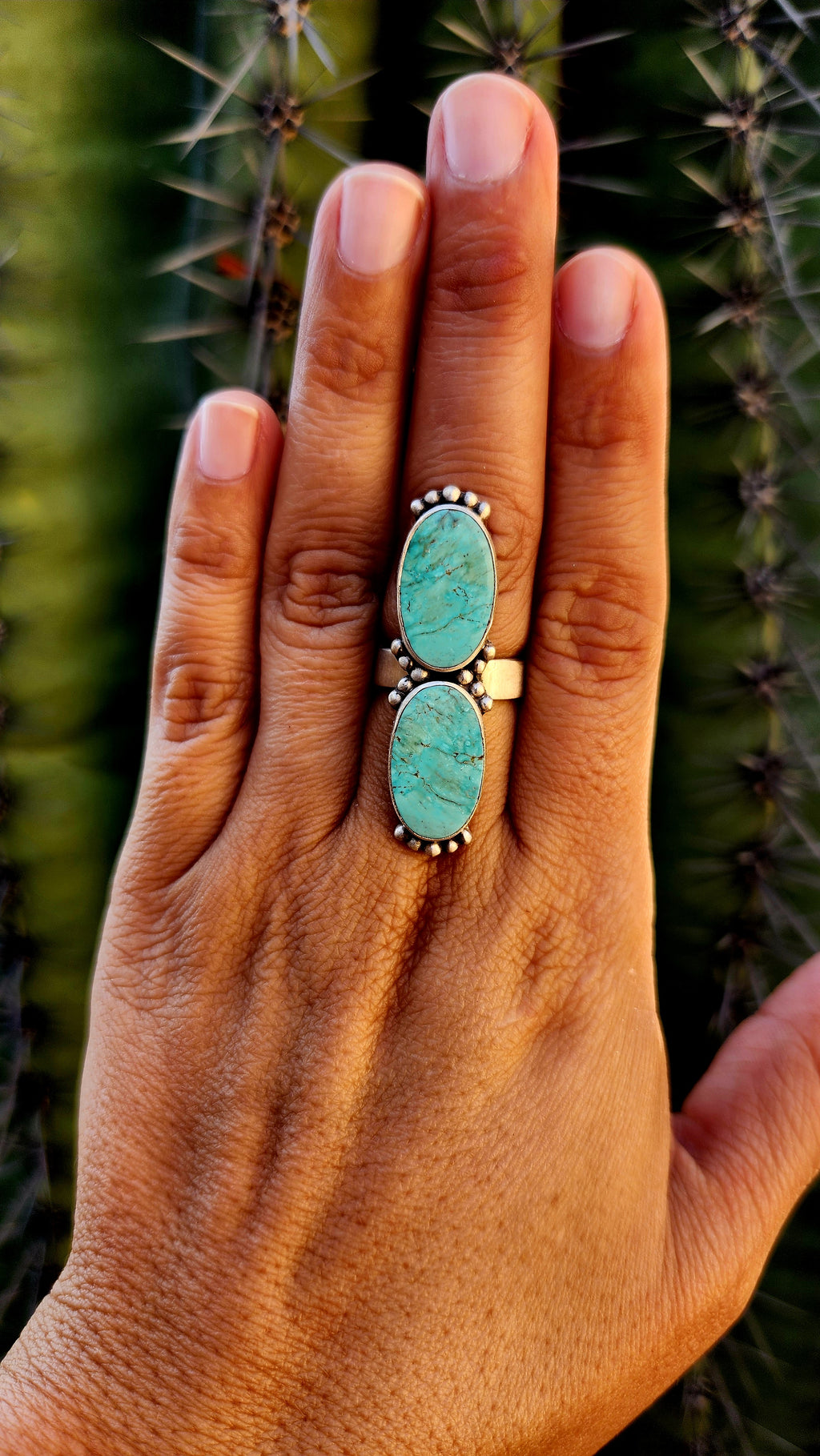 Beautiful Royston Turquoise Adjustable Ring