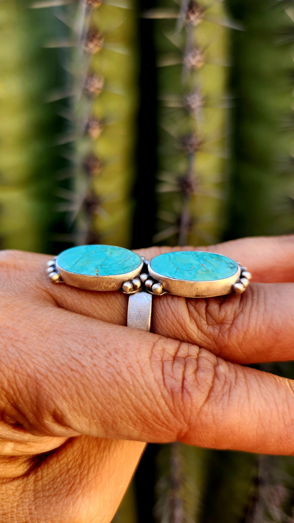 Beautiful Royston Turquoise Adjustable Ring