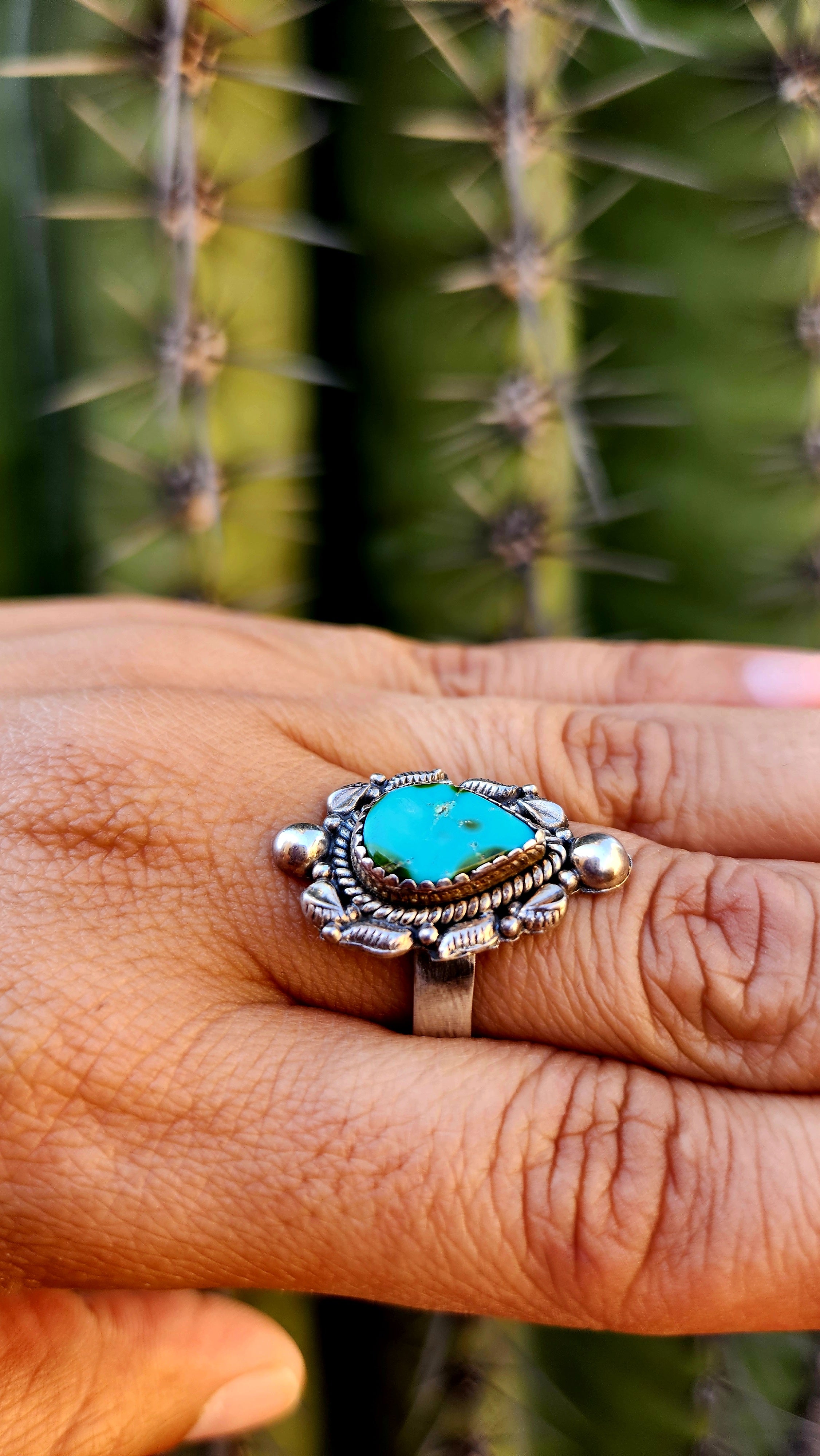 Sonoran Gold Turquoise Adjustable Ring