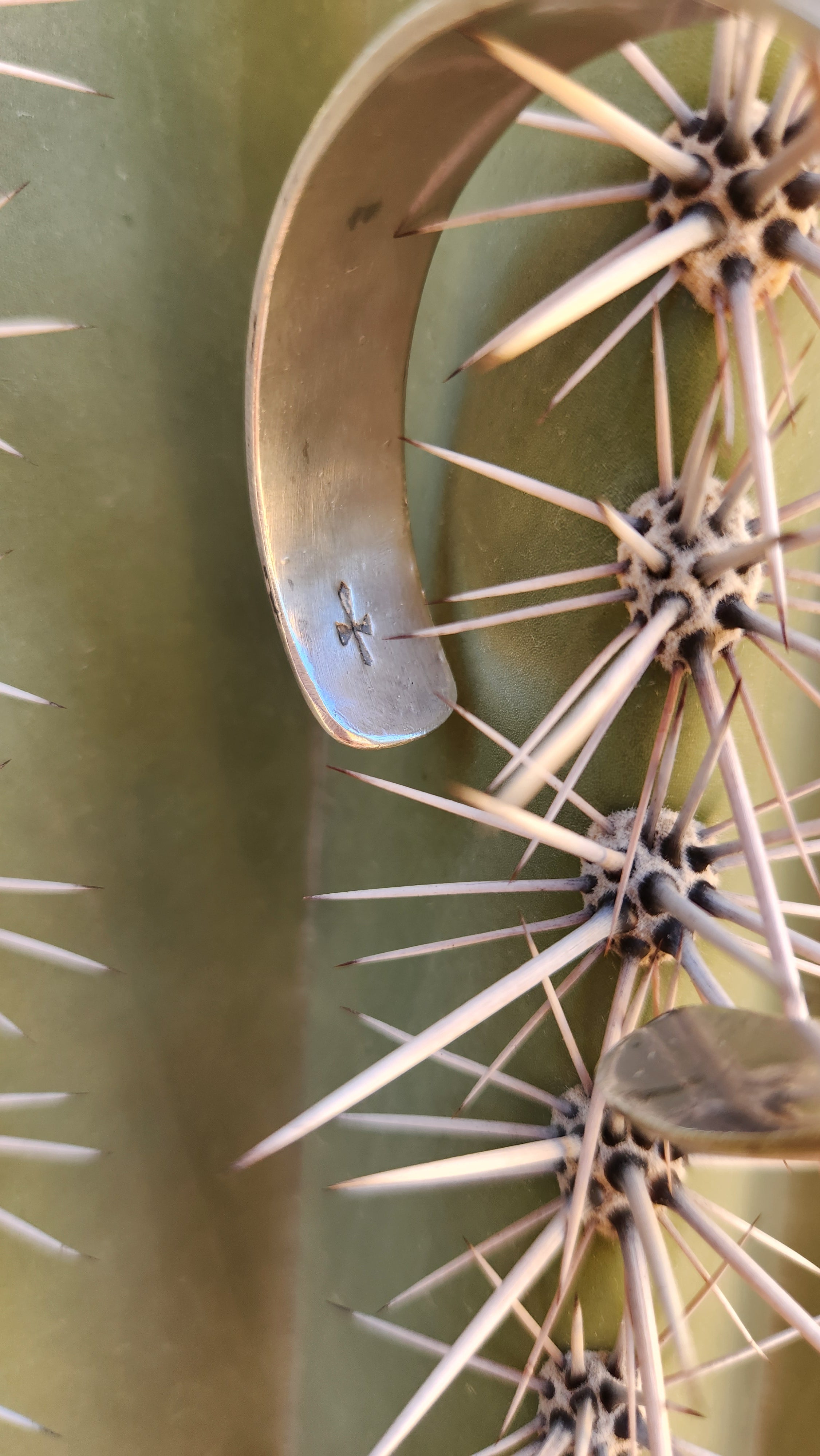 Sterling Silver Crushed Turquoise Inlay Cuff