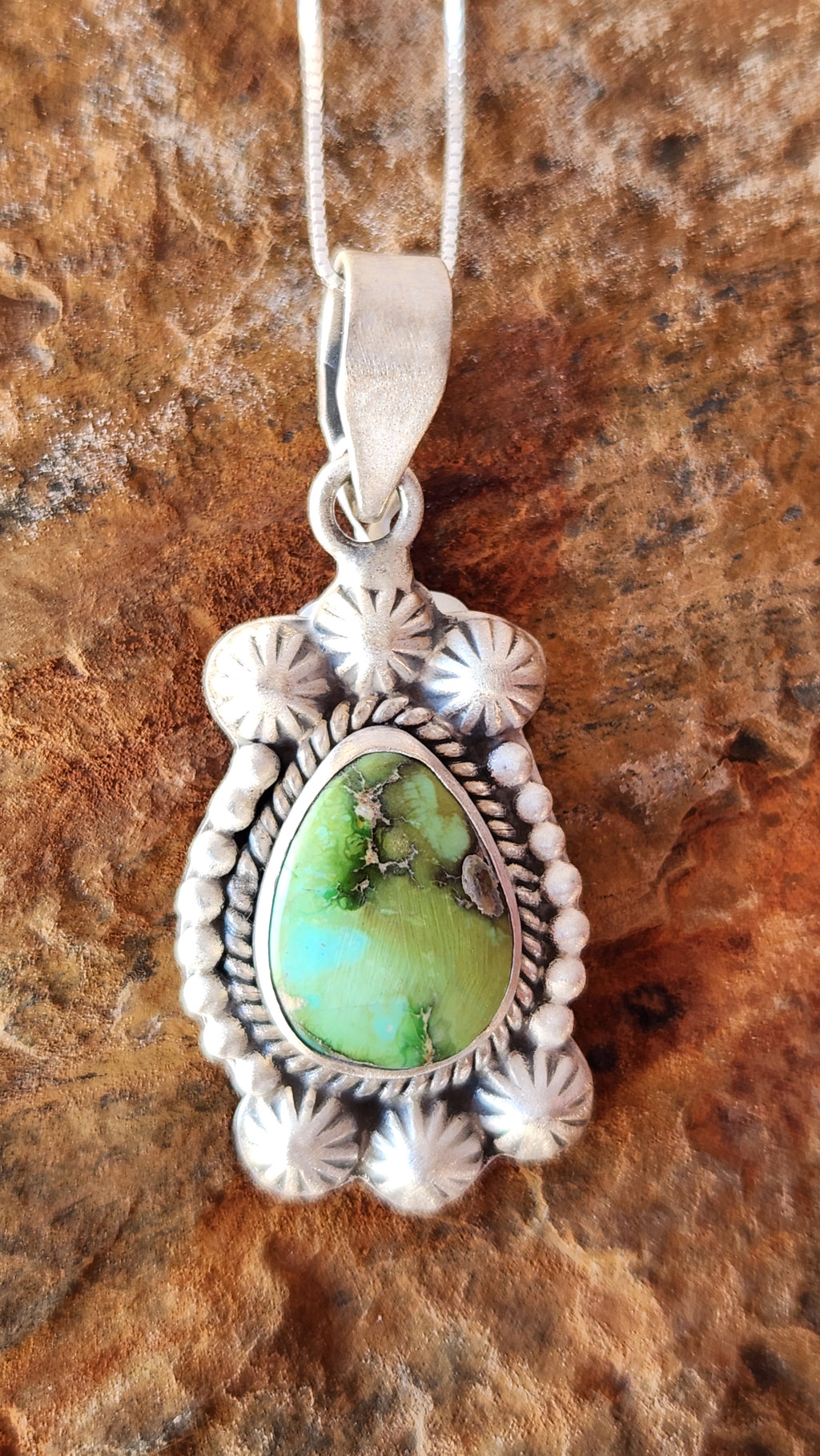 Genuine Sonoran Mountain Turquoise Pendant Necklace