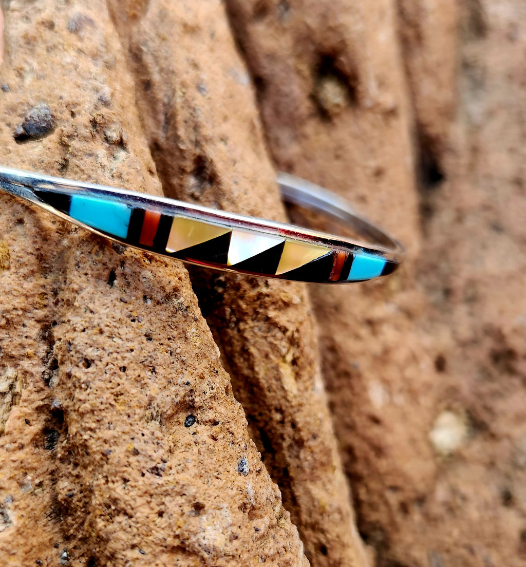 Beautiful Handmade Zuni Inlay Cuff