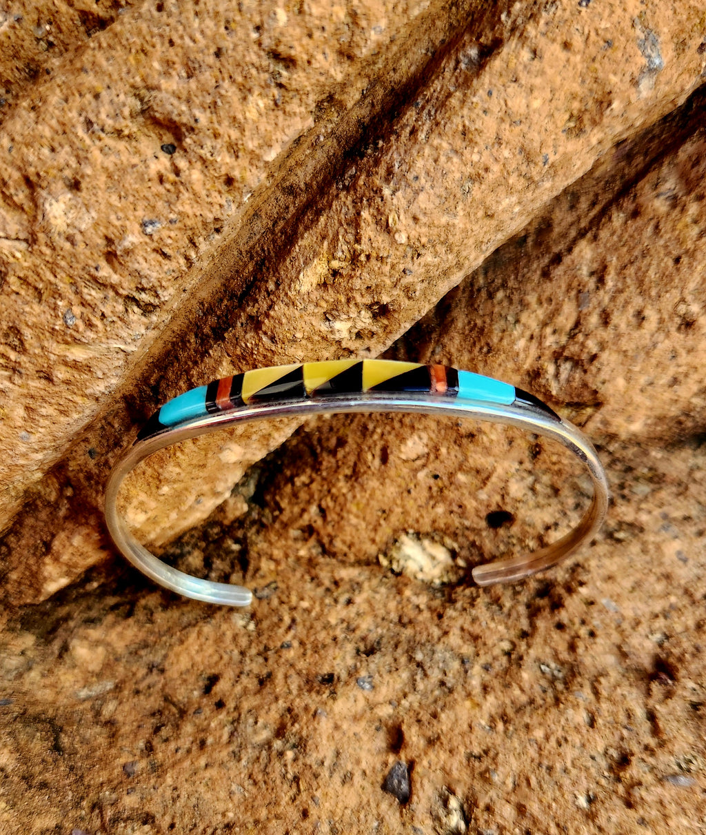 Beautiful Handmade Zuni Inlay Cuff