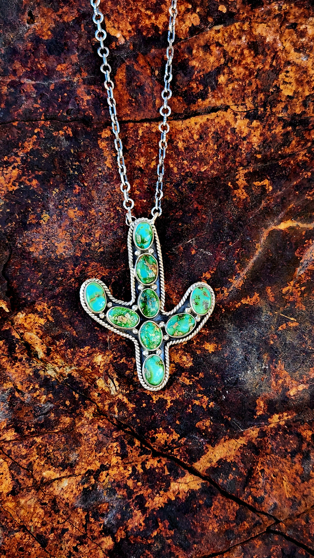 Beautiful Sonoran Gold Cactus Necklace