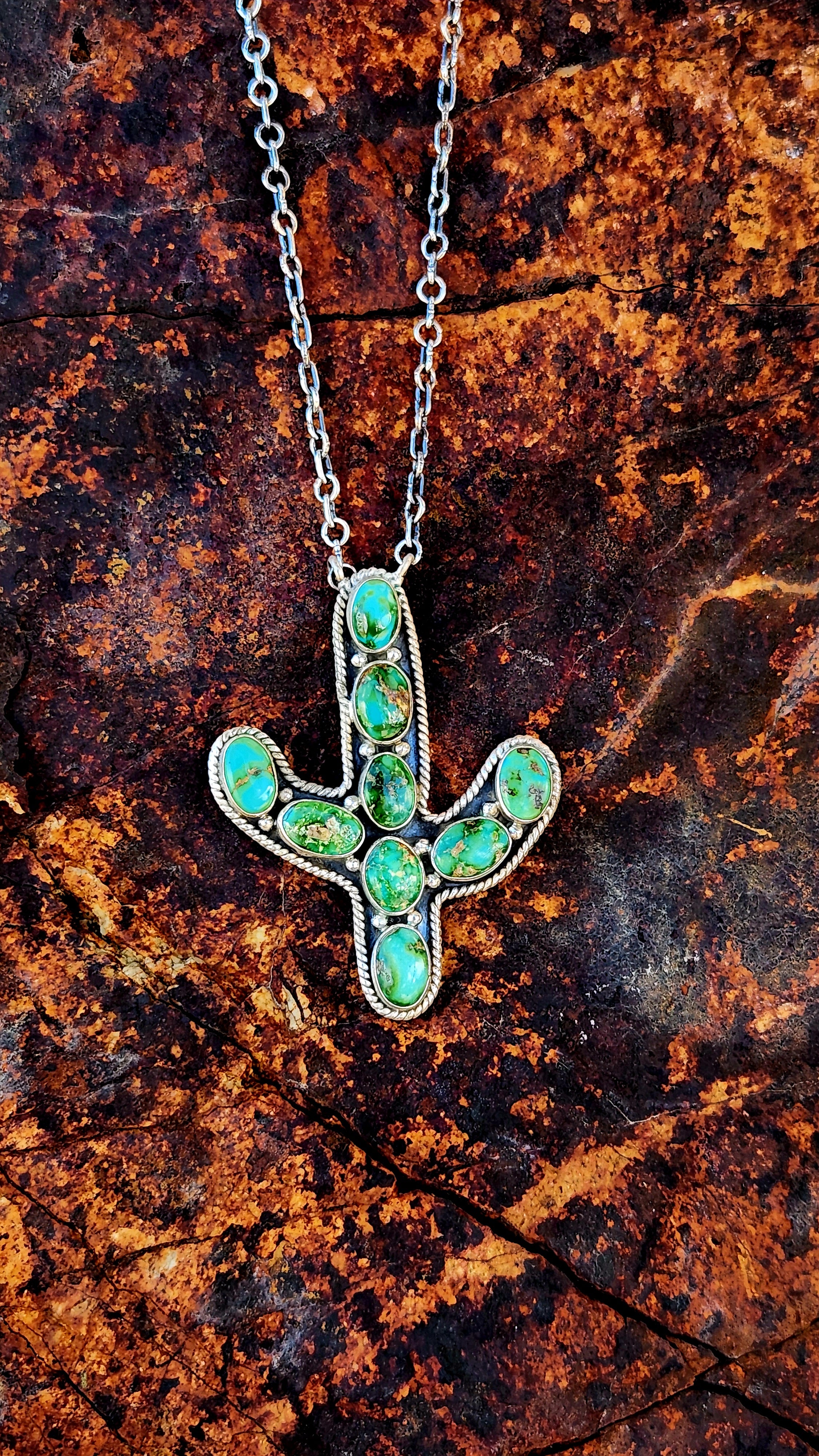 Beautiful Sonoran Gold Cactus Necklace