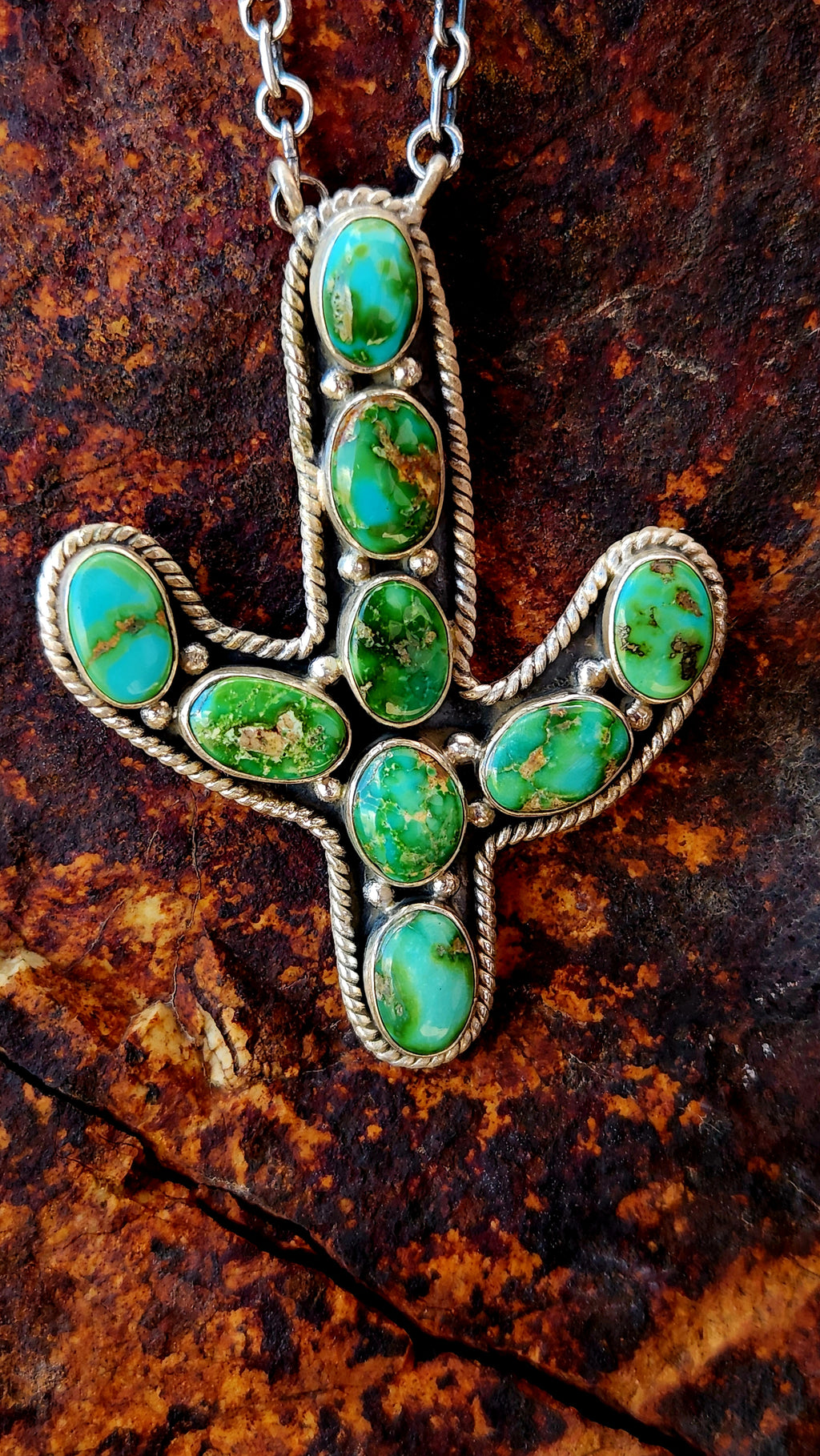 Beautiful Sonoran Gold Cactus Necklace