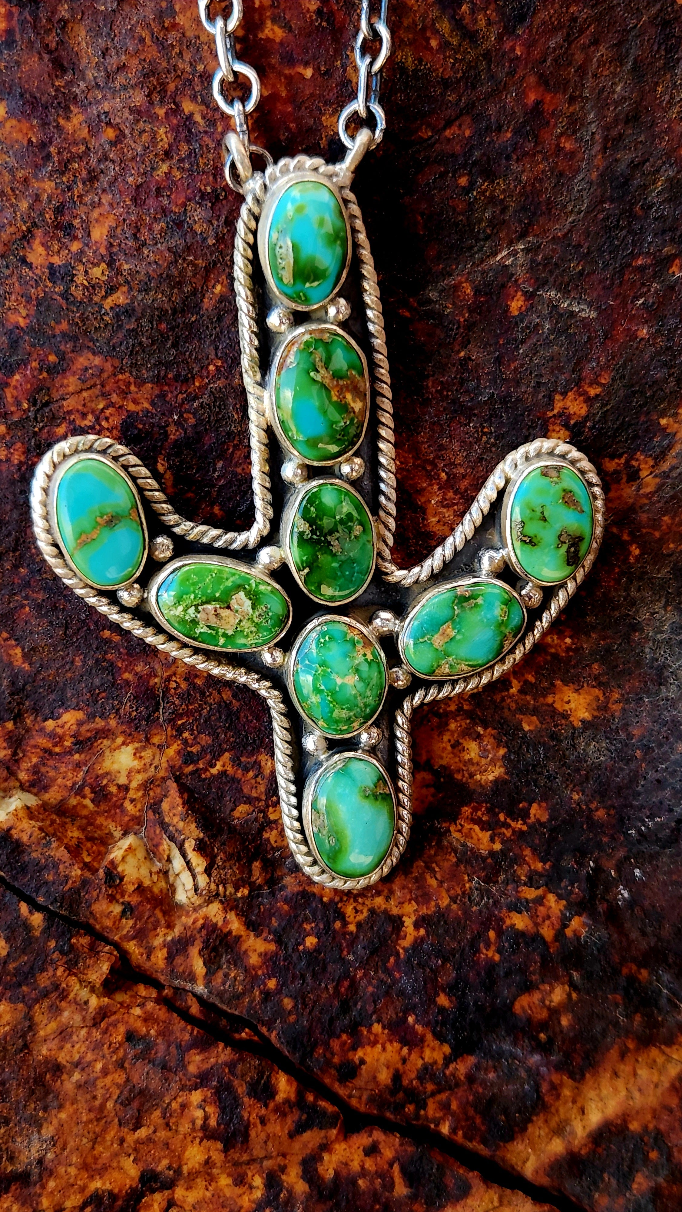 Beautiful Sonoran Gold Cactus Necklace