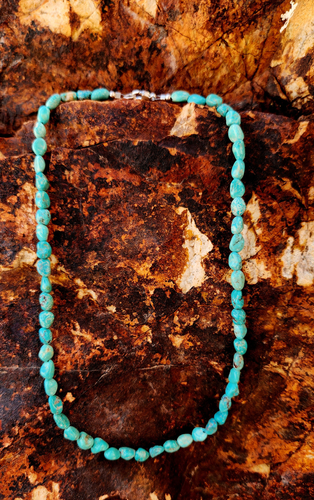 Kingman Turquoise Nugget Necklace