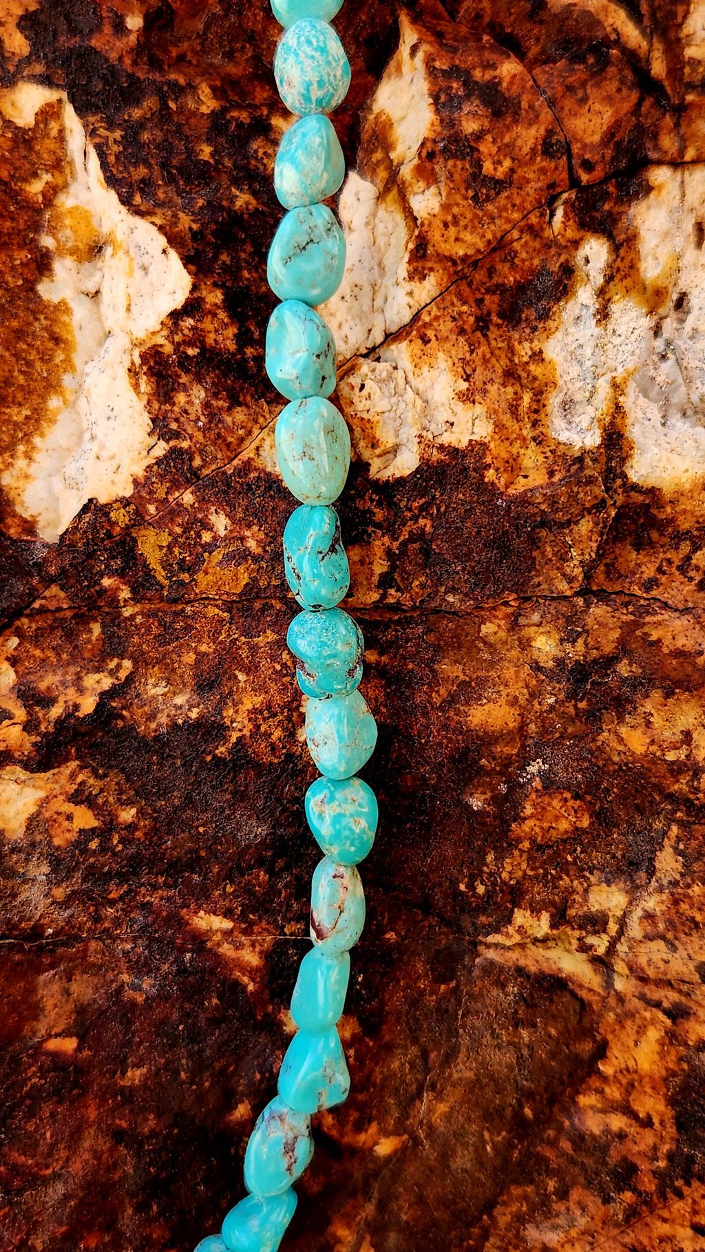 Kingman Turquoise Nugget Necklace