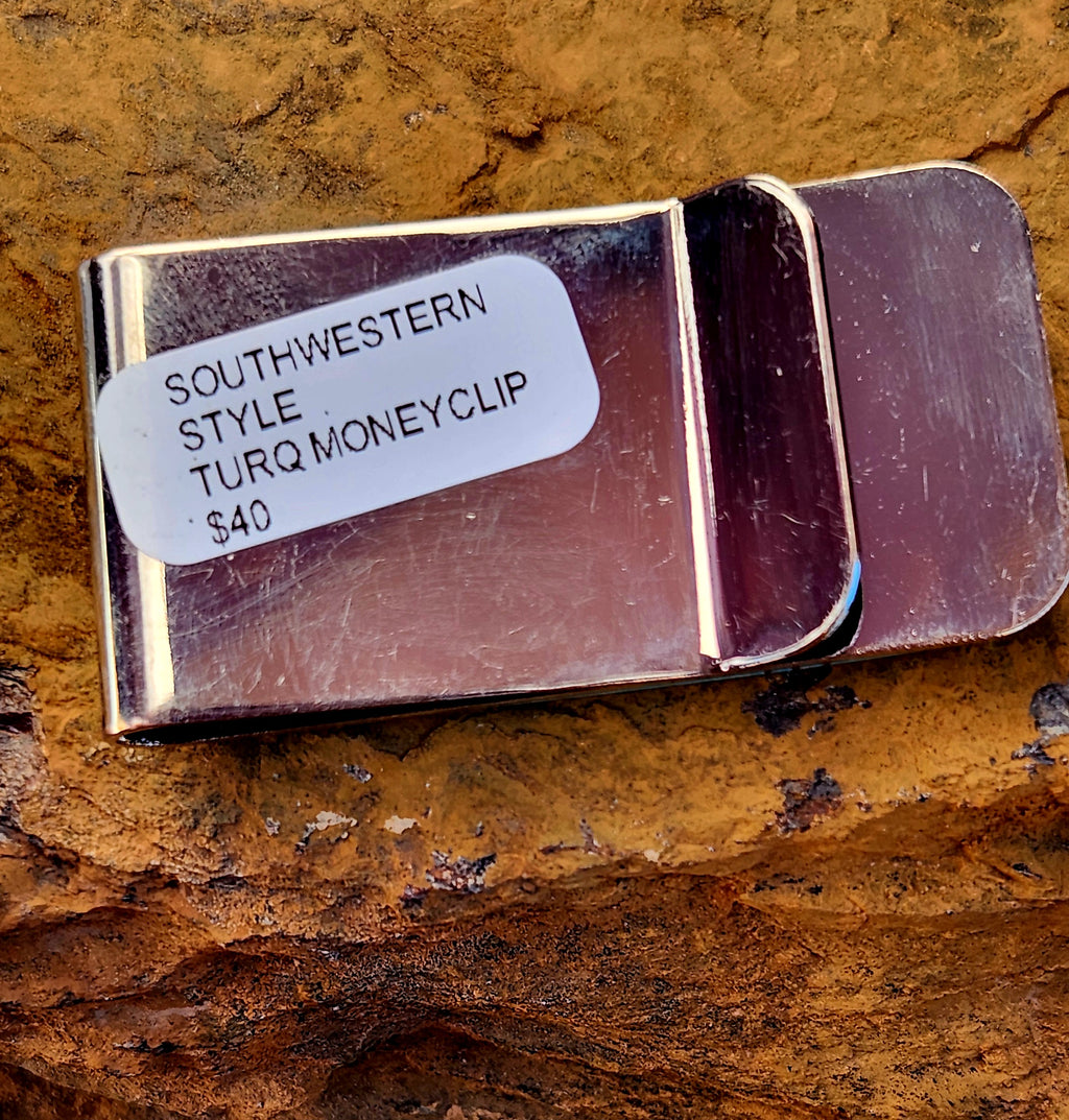 Inlay Turquoise Money Clip
